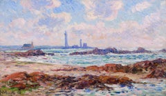 Point Penmarc'h - Impressionist Coastal Landscape Oil Painting by Henry Moret