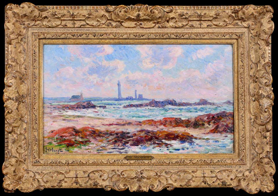 Point Penmarc'h - Impressionist Coastal Landscape Oil Painting by Henry Moret