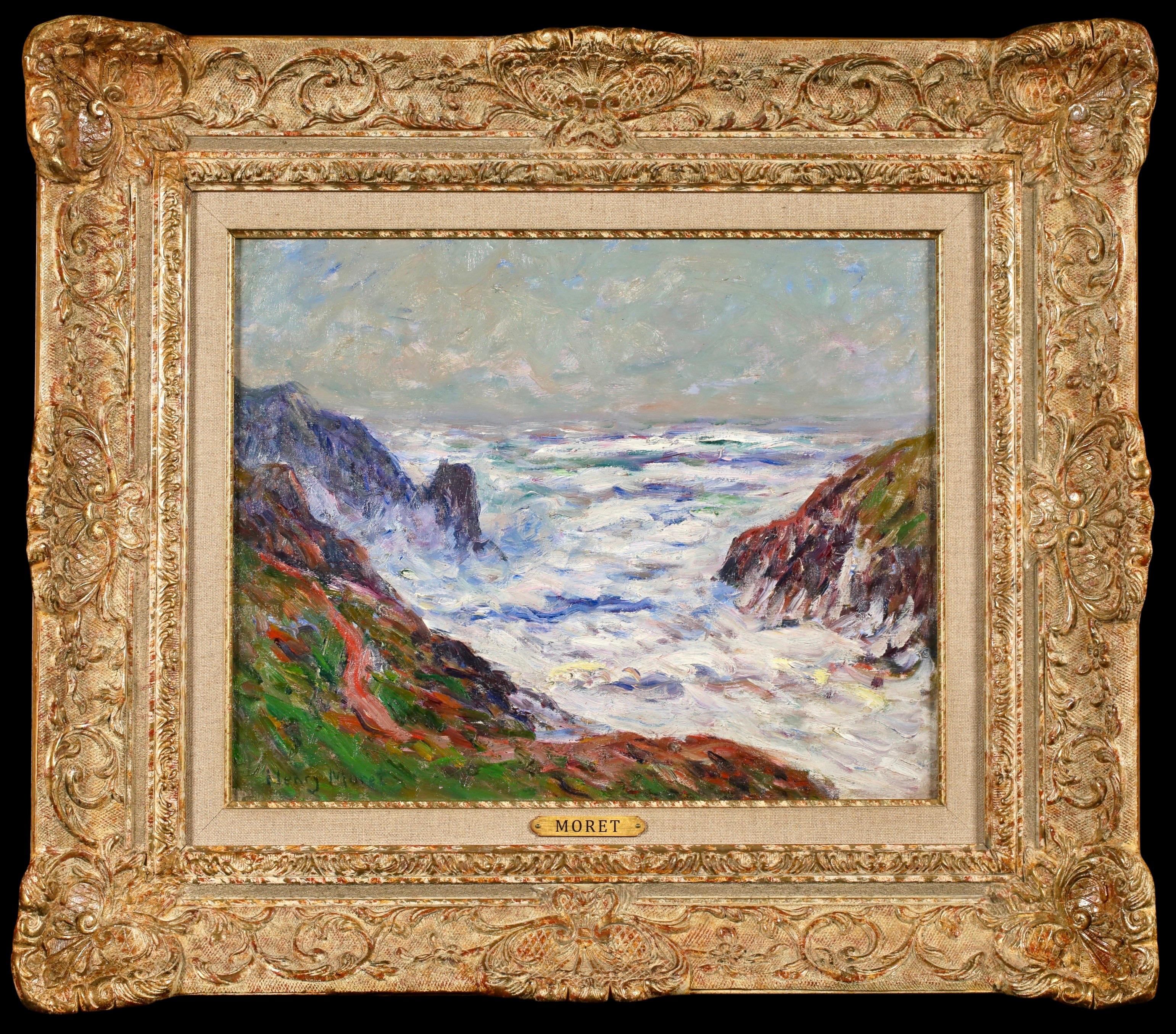 The Breton Coast - Impressionist Coastal Landscape Oil Painting by Henry Moret