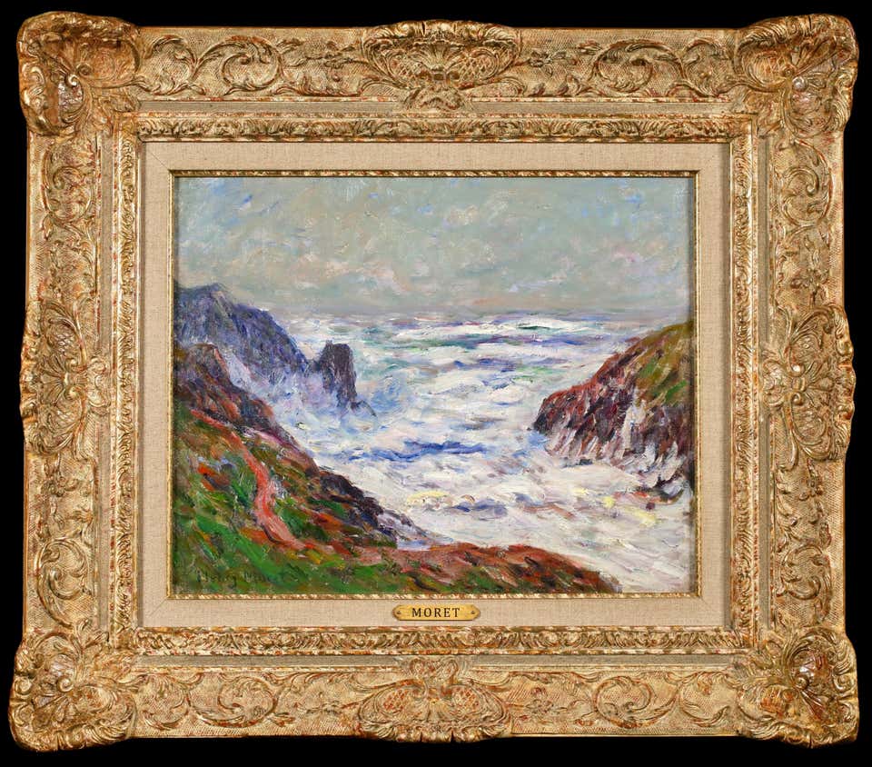 The Breton Coast - Impressionist Coastal Landscape Oil Painting by Henry Moret