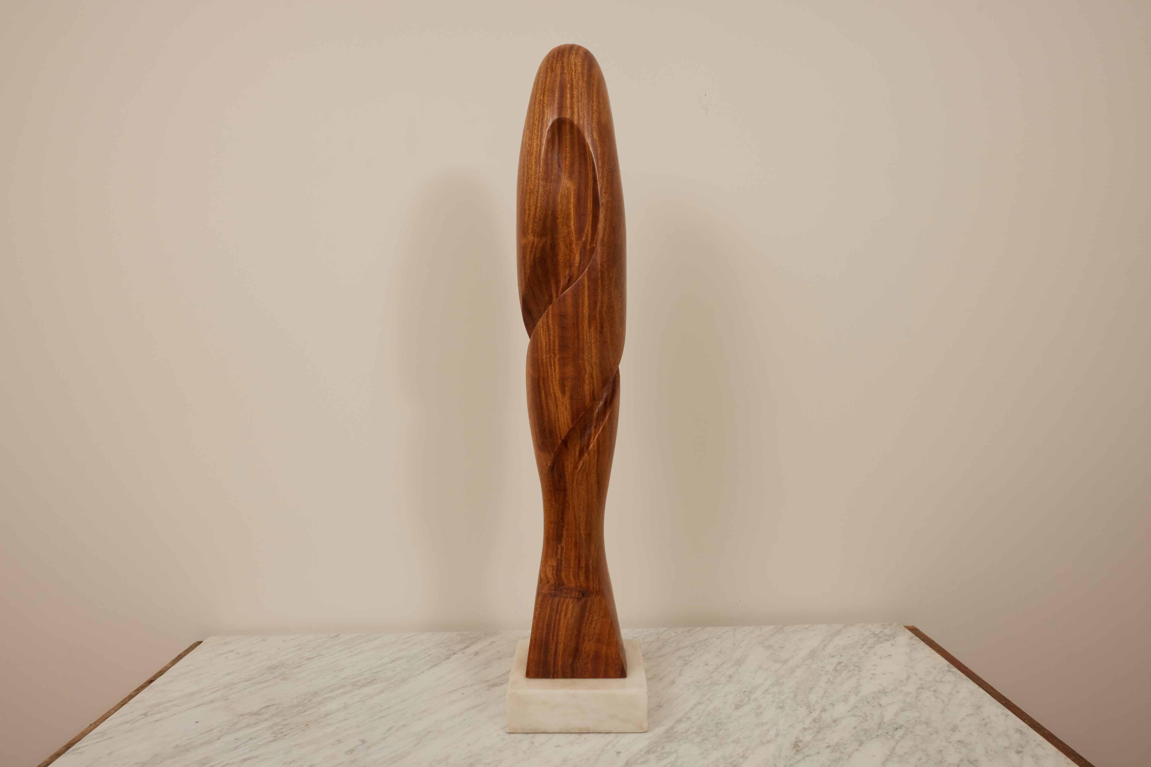  Henry Moretti Mahogany Sculpture  1970s For Sale 2