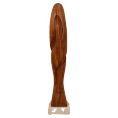 Henry Moretti Mahogany Sculpture  1970s