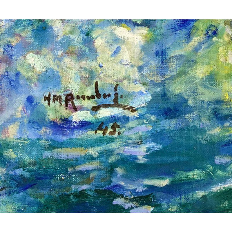 Huilé Henry Mortikar Rosenberg, huile sur toile « eau de printemps », 1945 en vente