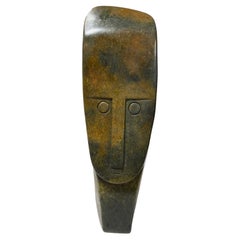 Henry Munyaradzi Signed African Zimbabwean Shona Figurative Stone Sculpture 