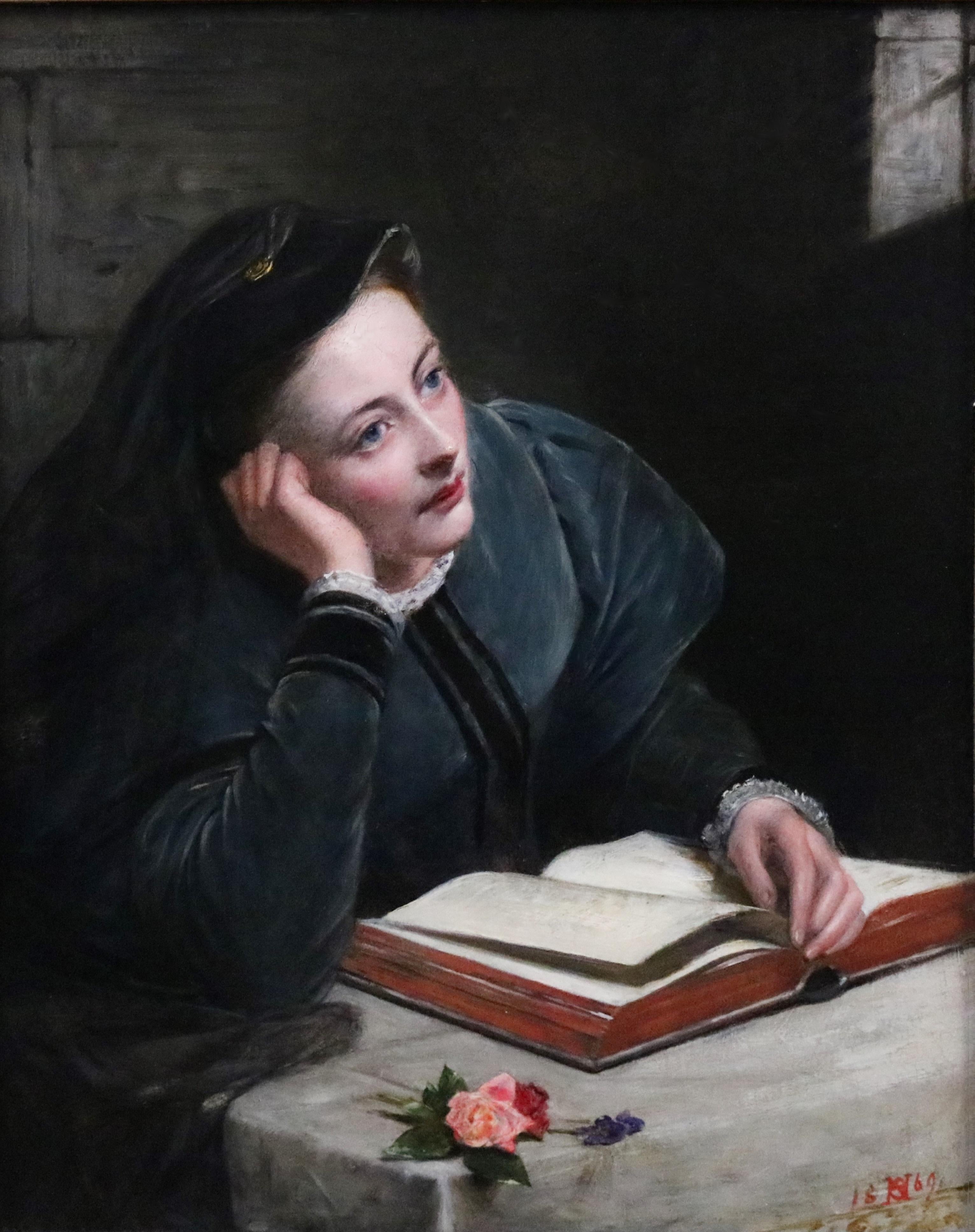‘Stone Walls do not a Prison Make’ by Henry Nelson O’Neil ARA (1817-1880). 

The painting – which depicts one of the most popular Romantic figures of the 19th century, Mary Queen of Scots – is signed with monogram by the artist and dated 1869. 