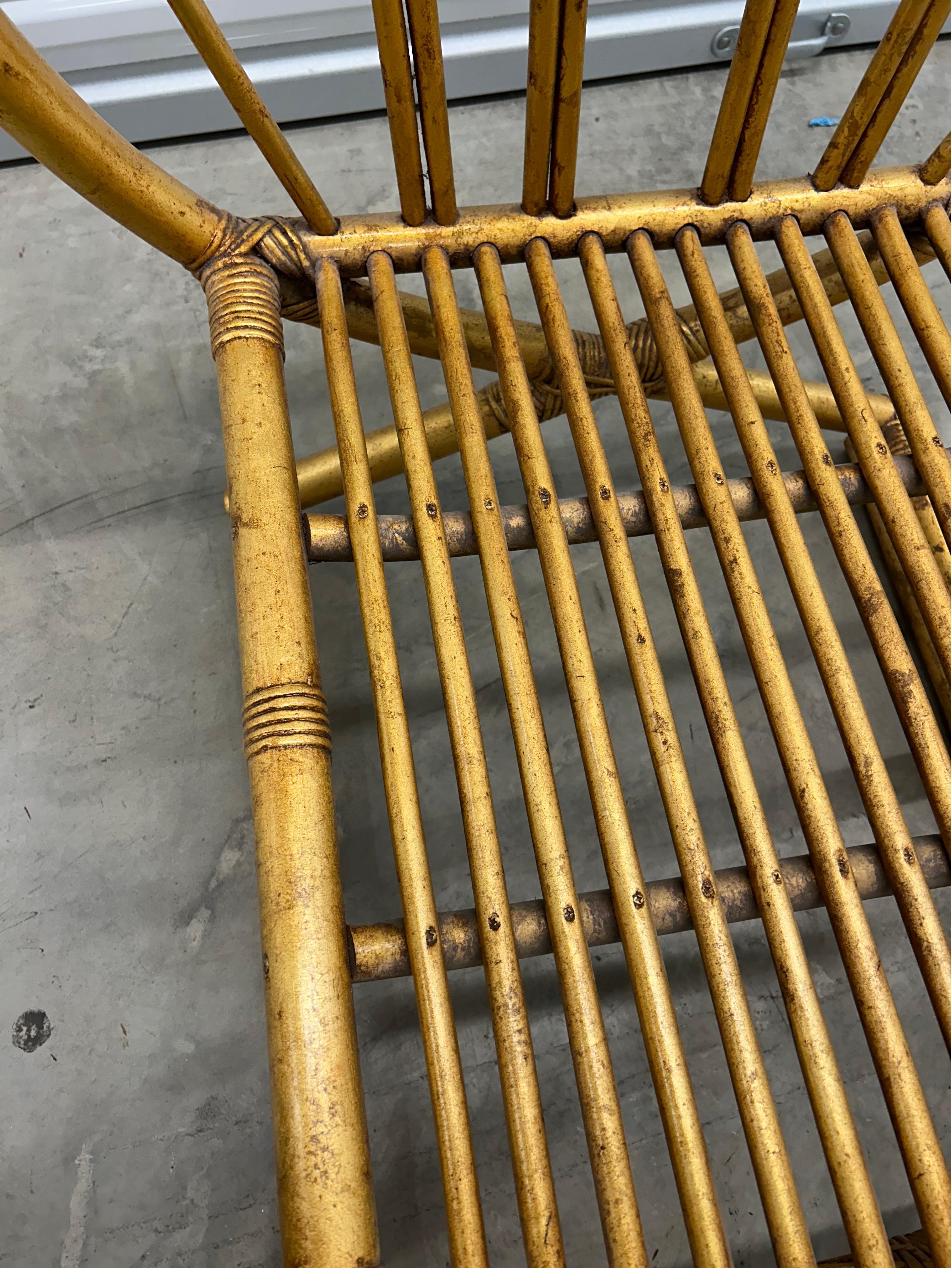 Henry Olko for Willow and Reed 1970s.. bamboo throne chair For Sale 6