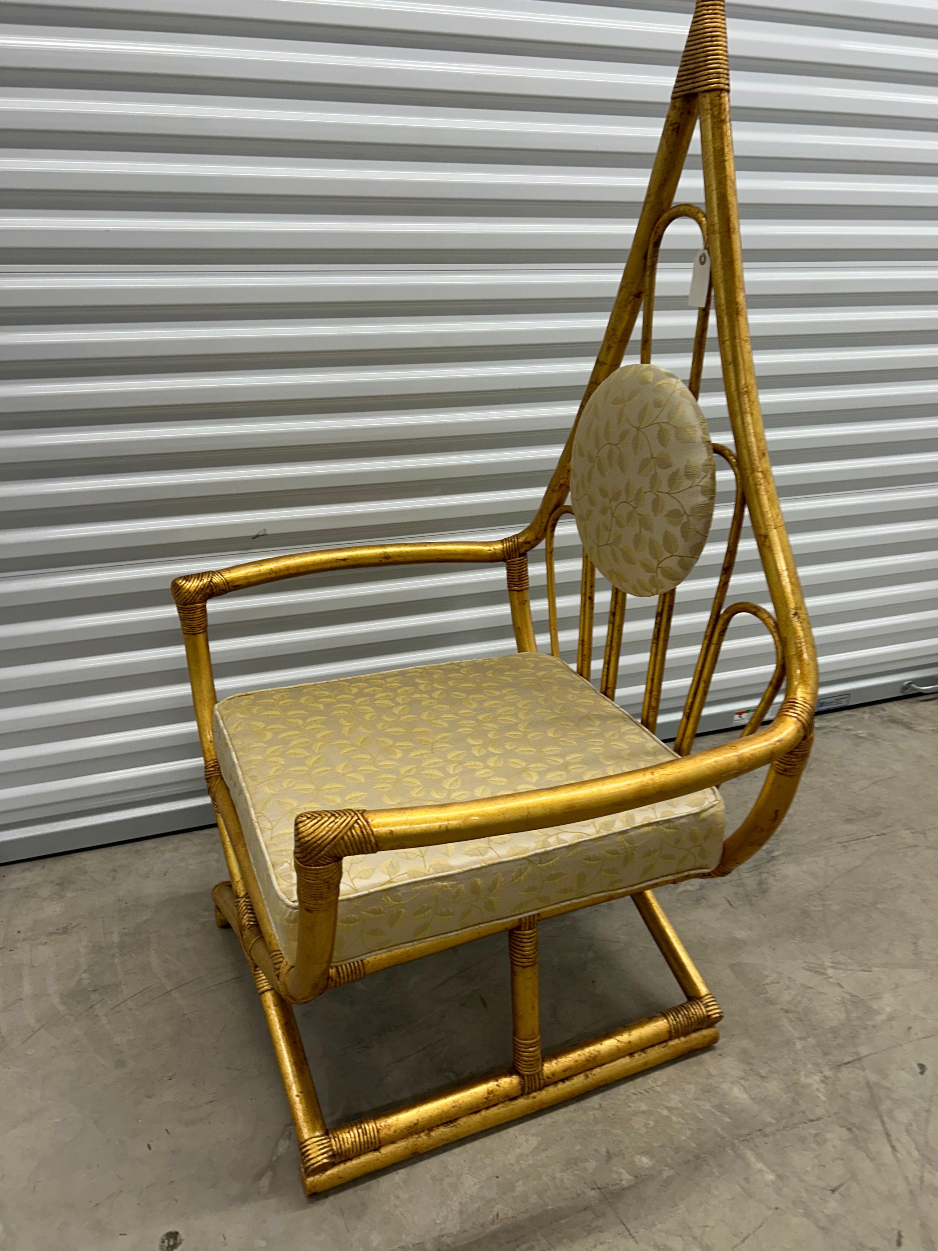 Henry Olko for Willow and Reed 1970s.. bamboo throne chair For Sale 10