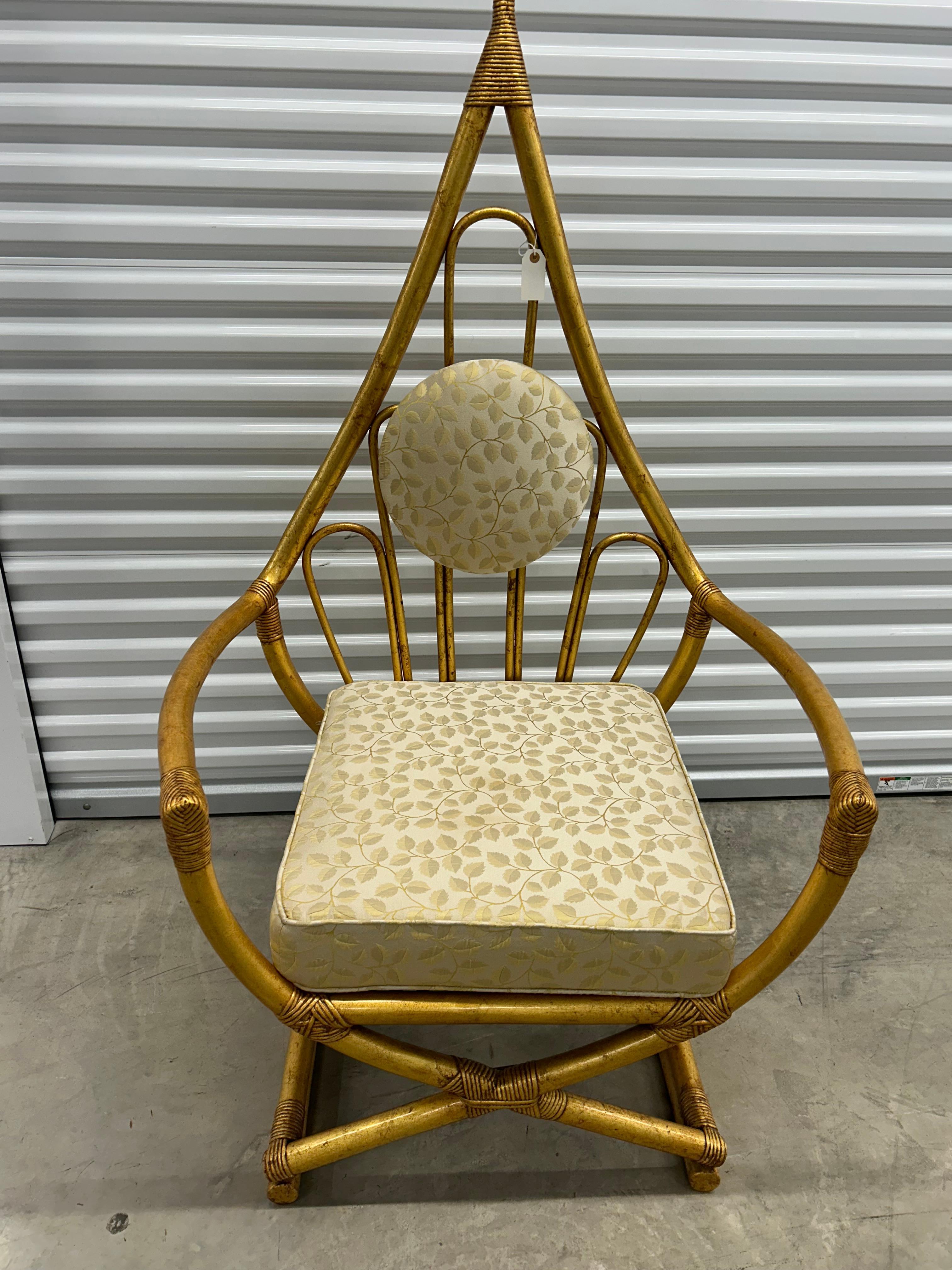 Henry Olko for Willow and Reed 1970s.. bamboo throne chair For Sale 12
