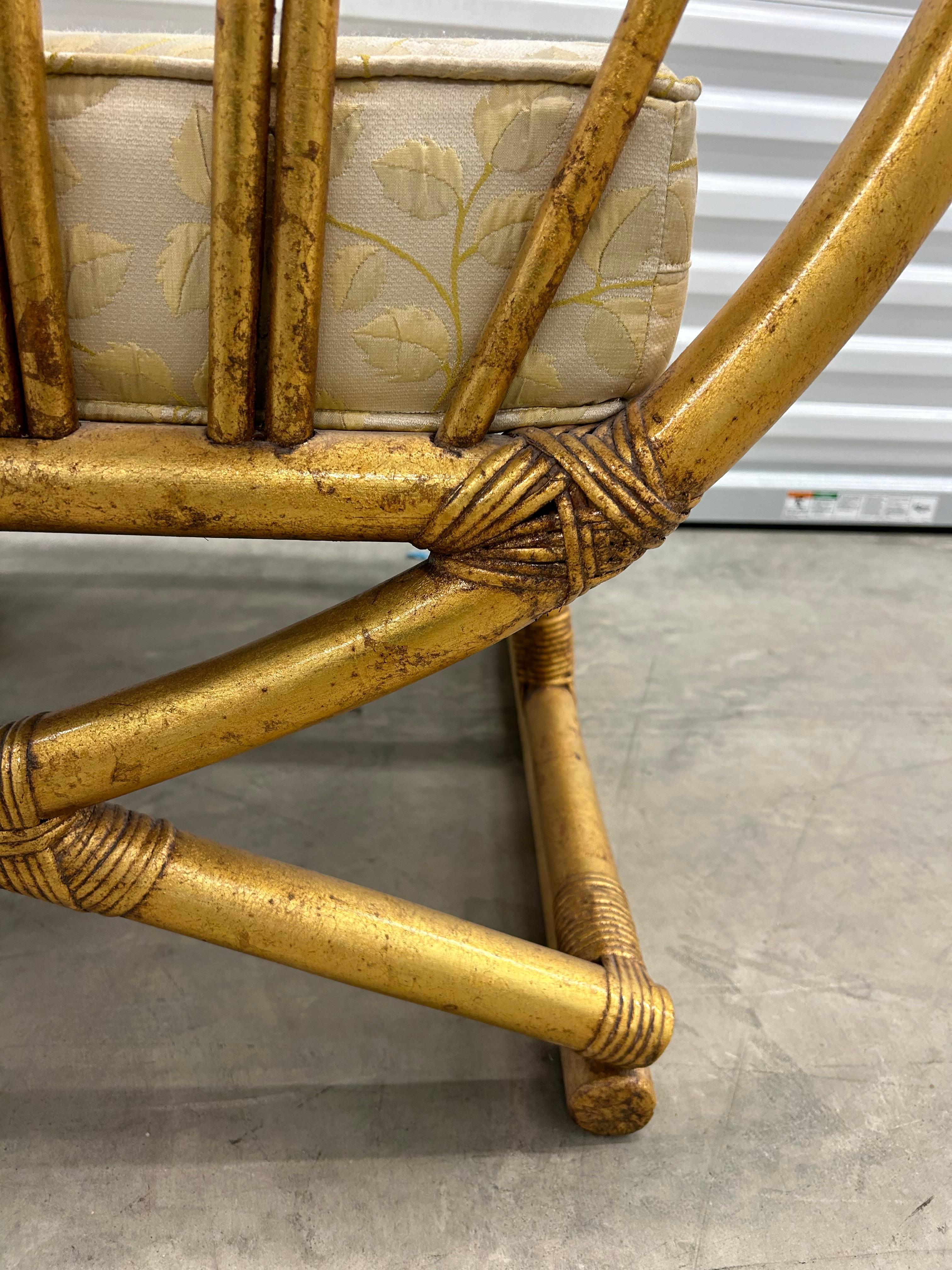Henry Olko for Willow and Reed 1970s.. bamboo throne chair For Sale 2