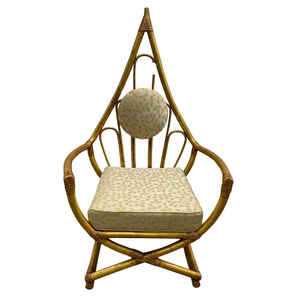 Wilow Reed High Back Bamboo Lounge Chair by Henry Olko for Willow Reed c. 1970's ...
