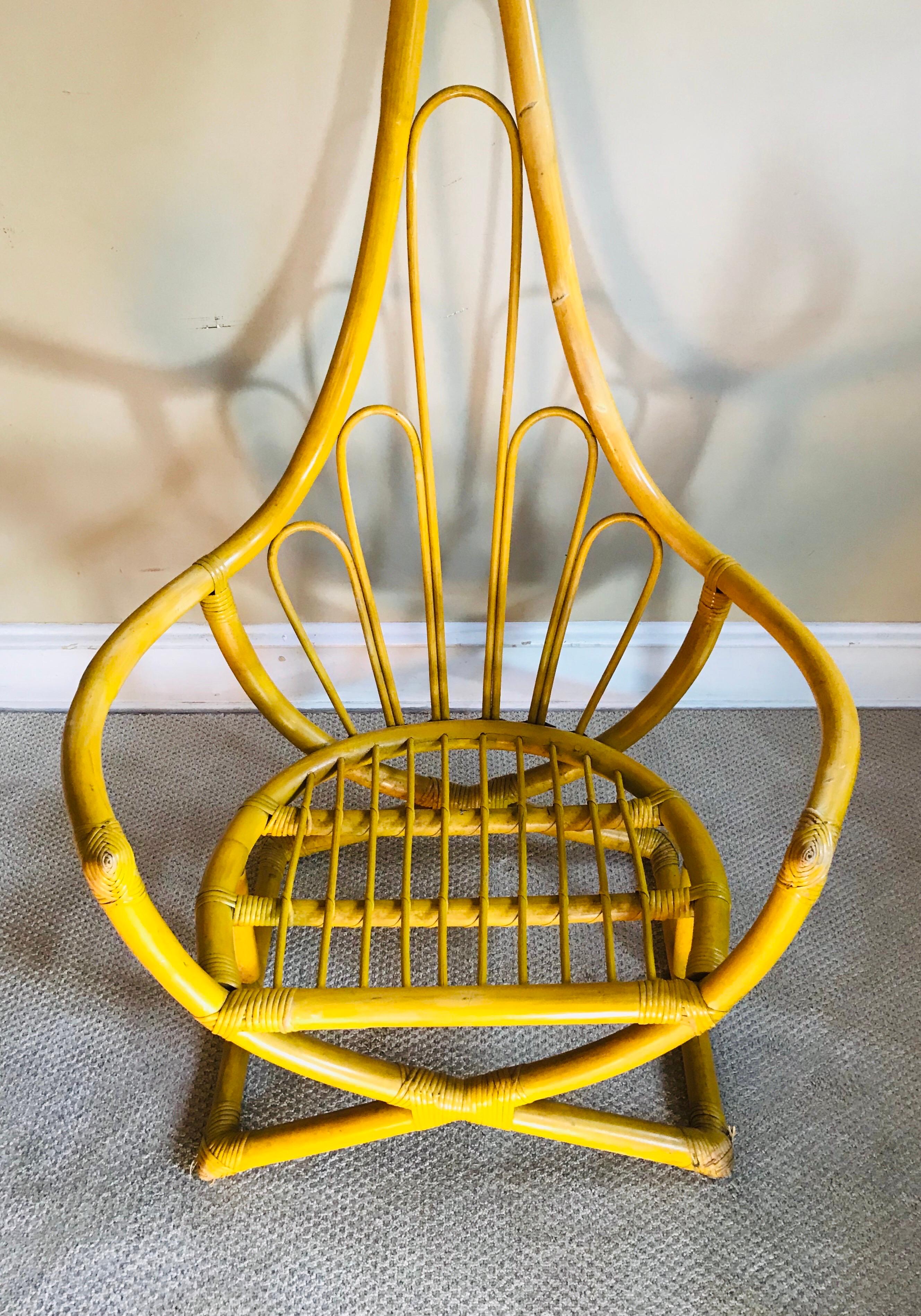 Woodwork Henry Olko for Willow and Reed Large Bamboo Chair