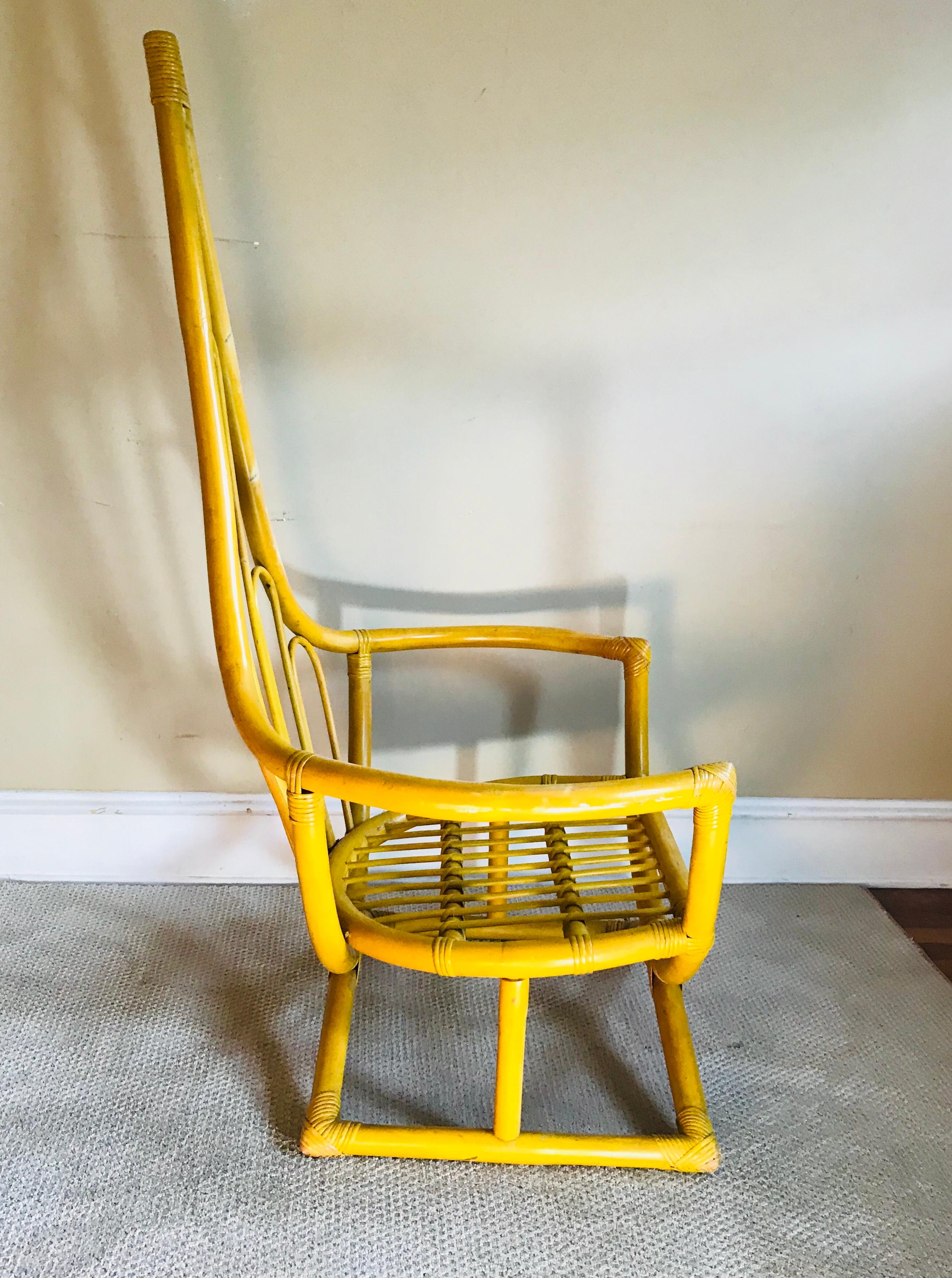 Henry Olko for Willow and Reed Large Bamboo Chair In Good Condition In Philadelphia, PA