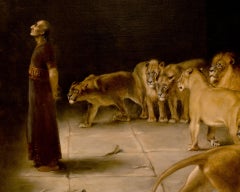 DANIEL IN THE LIONS' DEN BY HENRY OSSAWA TANNER after Briton Riviere