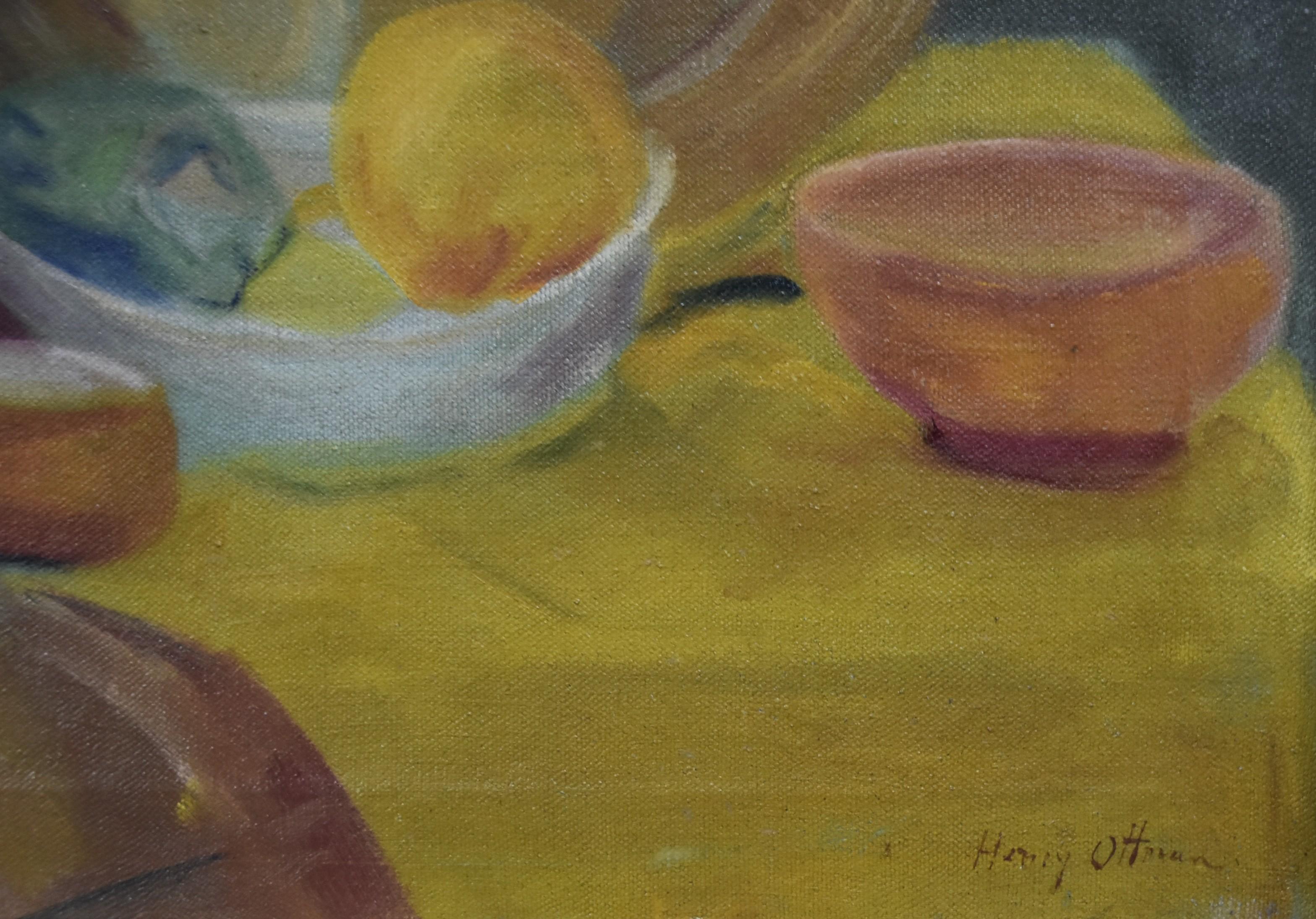 Henri Ottmann (1877-1927)  A Still life, oil on canvas signed For Sale 3