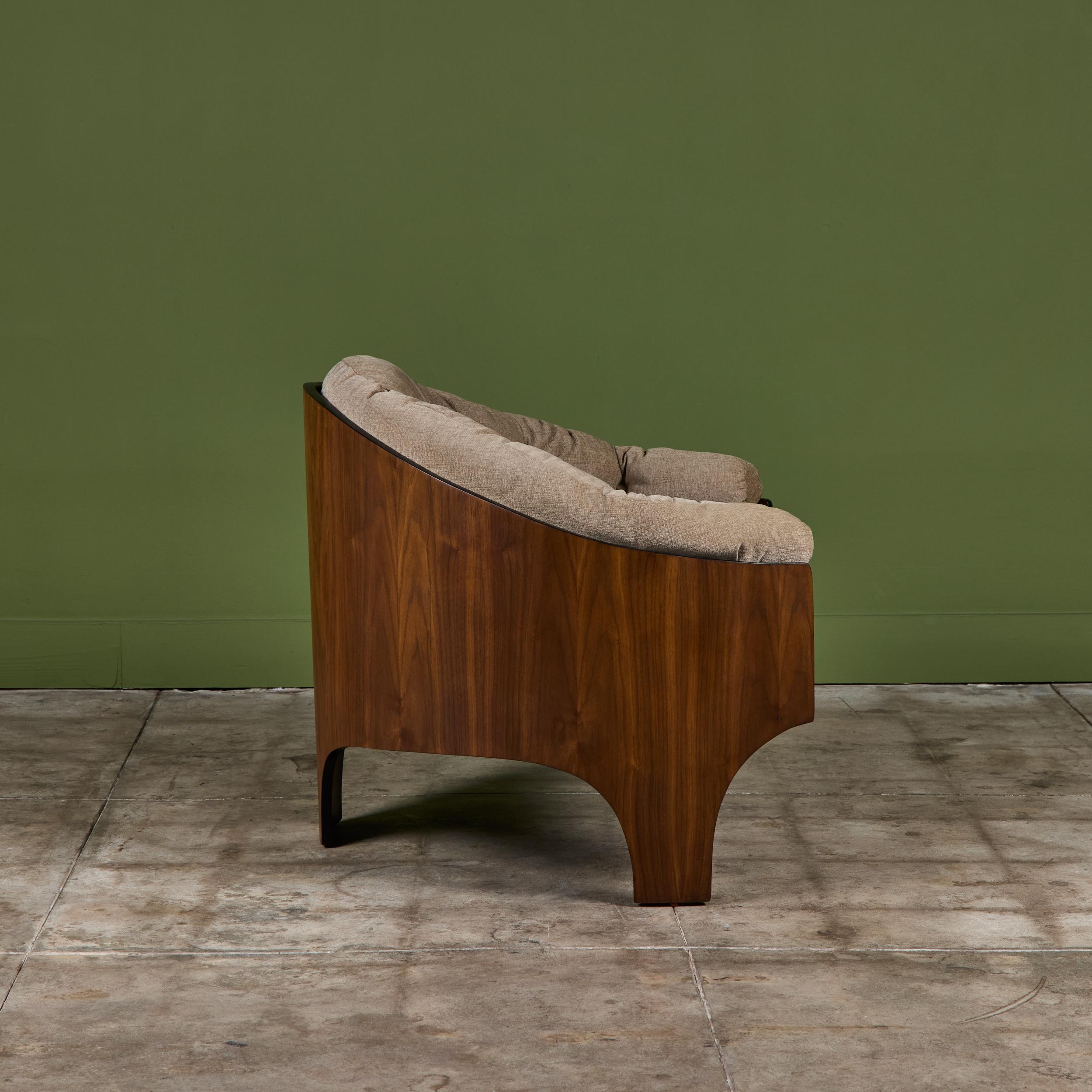 Henry P. Glass 'Intimate Island' Lounge Chair für Richbilt Furniture im Zustand „Gut“ im Angebot in Los Angeles, CA