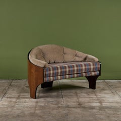 Henry P Glass 'Intimate Island' Loveseat for Richbilt Furniture