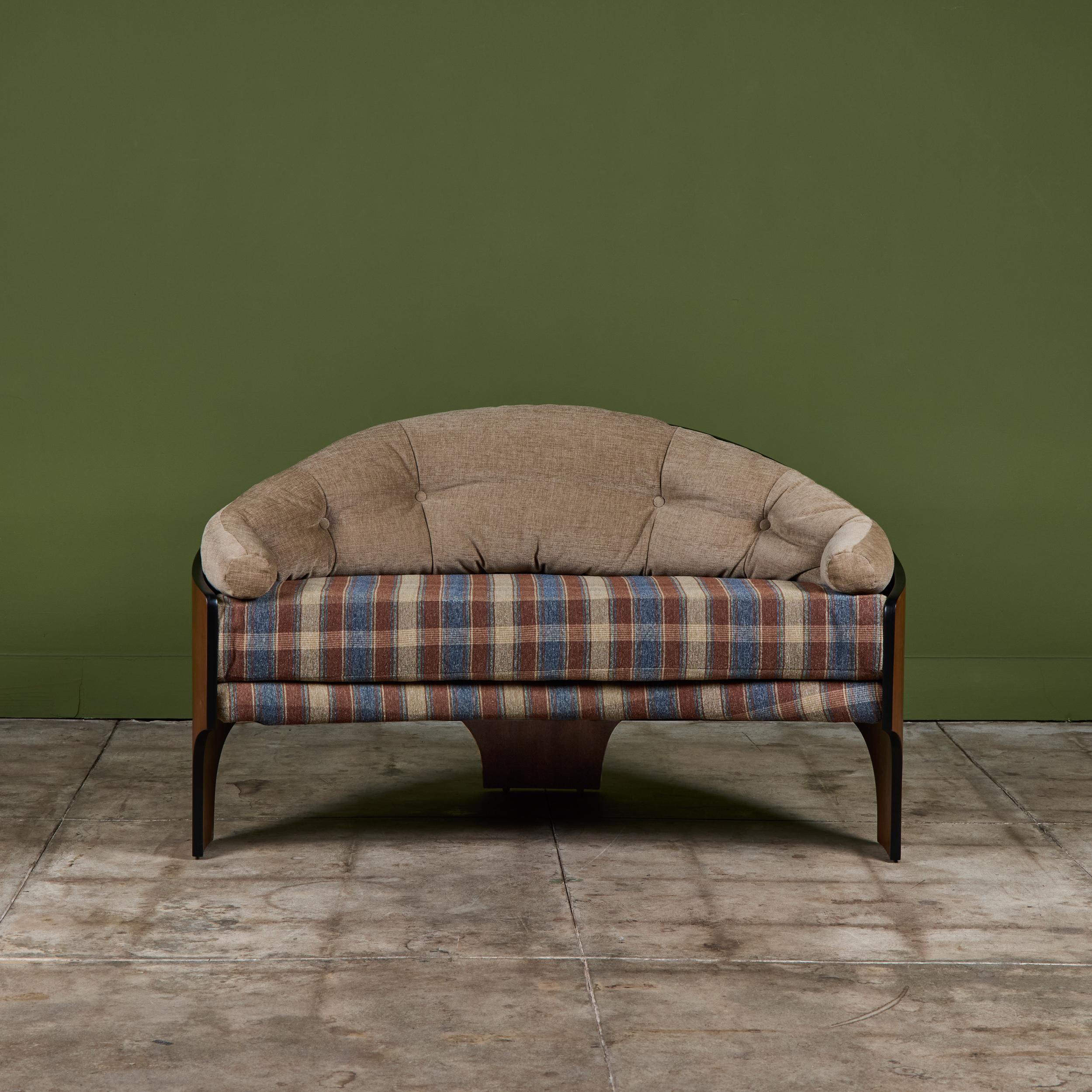 Henry P. Glass 'Intimate Island' Loveseat für Richbilt Furniture (Moderne der Mitte des Jahrhunderts) im Angebot