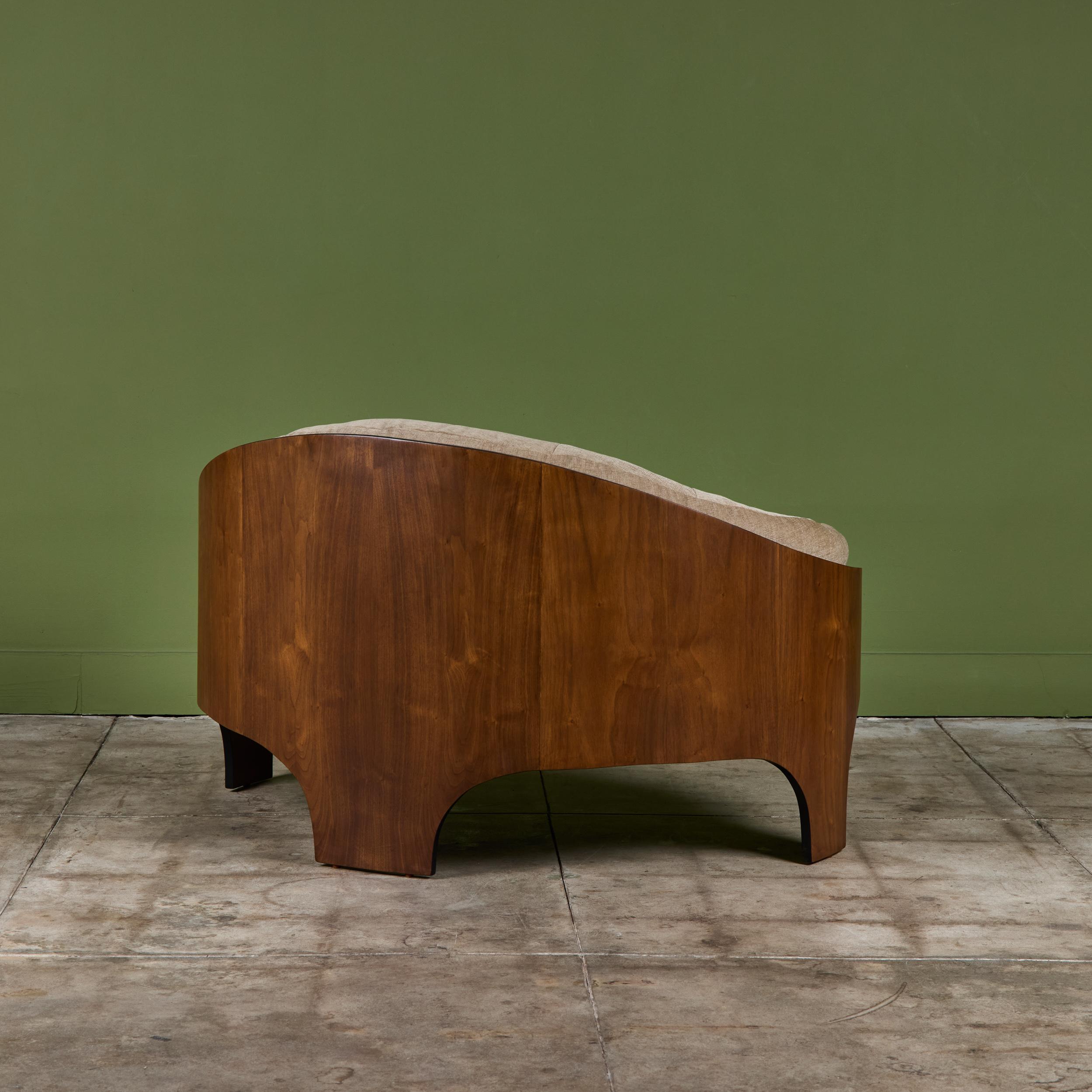 Henry P. Glass 'Intimate Island' Loveseat für Richbilt Furniture (Mitte des 20. Jahrhunderts) im Angebot