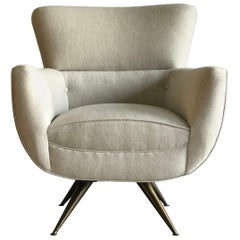 Henry P. Glass Swivel Chair