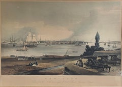 „New York – Aus dem nordwestlichen Blickwinkel von Fort Columbus, Gouverneur's Island“, aufgenommen