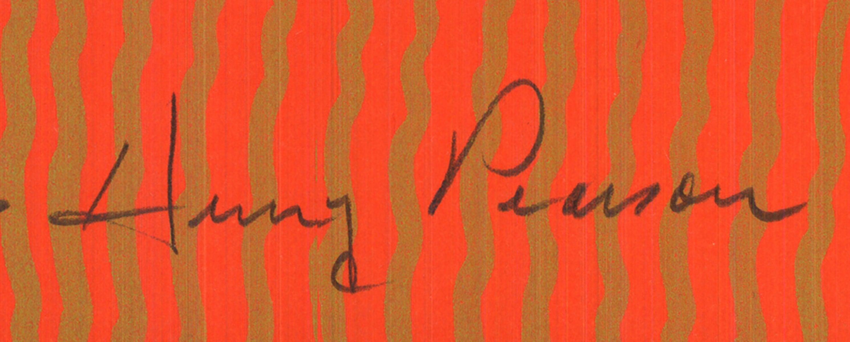 Henry Pearson 'Nue Orange' 1975- Serigraph- Signed For Sale 1