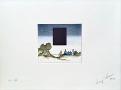 JUDGEMENT OF PARIS 1924 LAGONDA Signed Lithograph, Minimalist Style, Luxury Car