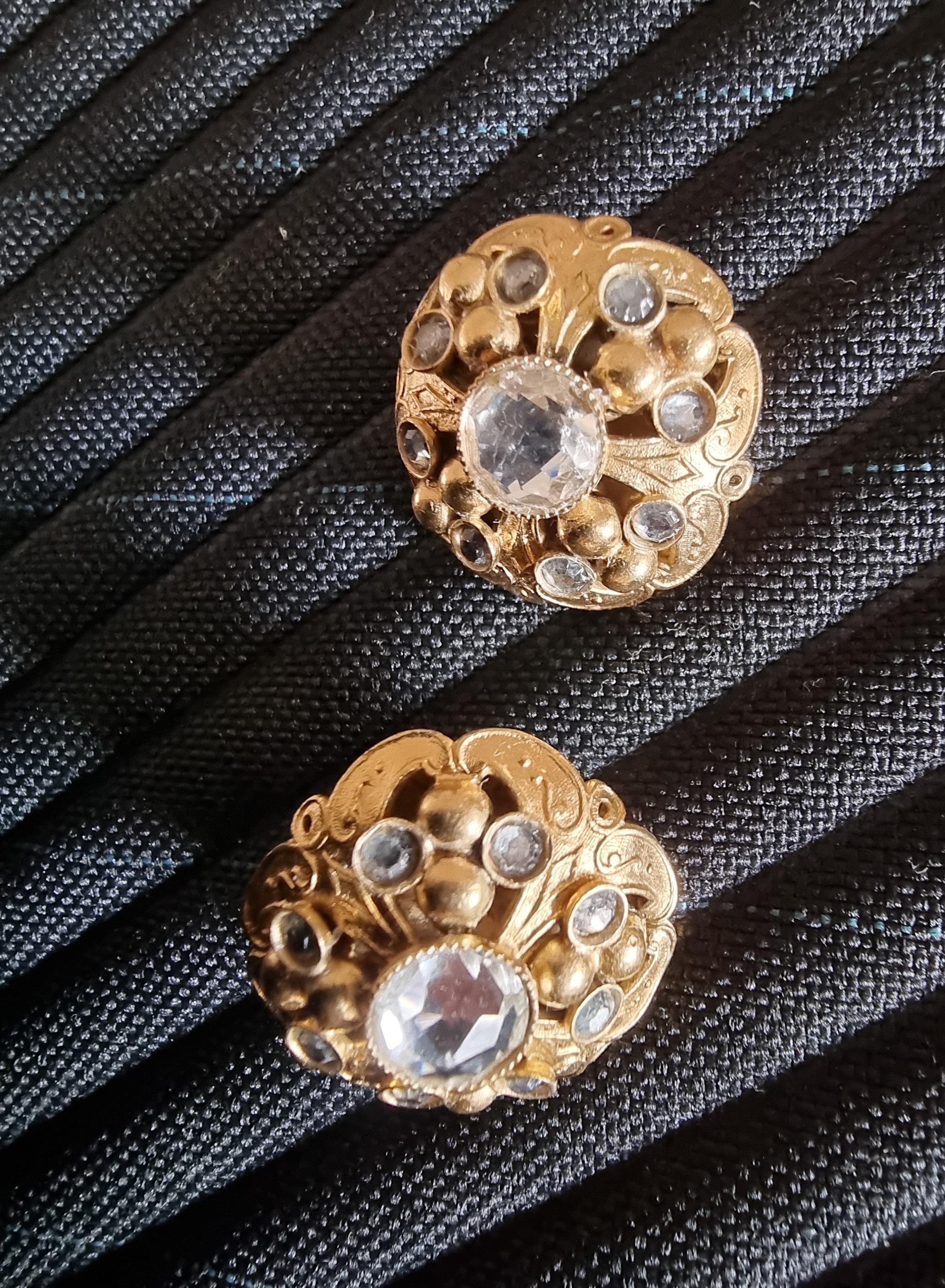 Henry PERICHON, clip-on Earrings, vintage from the 50s For Sale 1