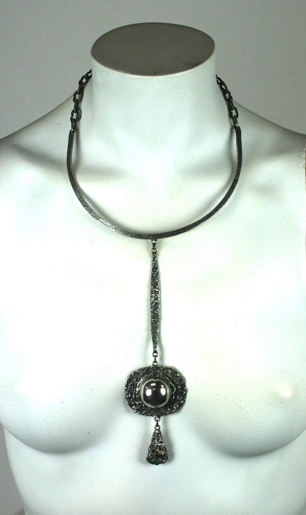  Henry Perichon Brutalist Necklace For Sale 2