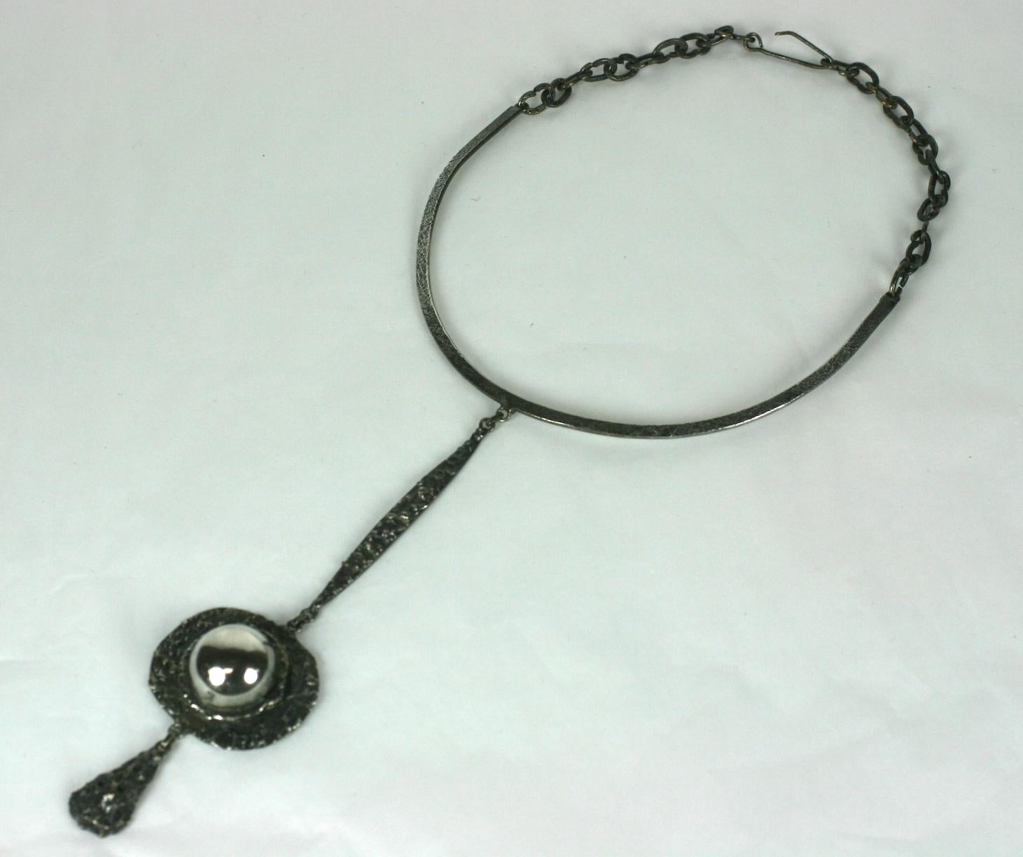  Henry Perichon Brutalist Necklace For Sale 3