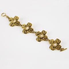 Henry Perichon Bracelet à maillons en bronze doré