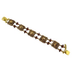 Pulsera tipo brazalete con eslabones y joyas «Talosel» de Henry Perichon Paris