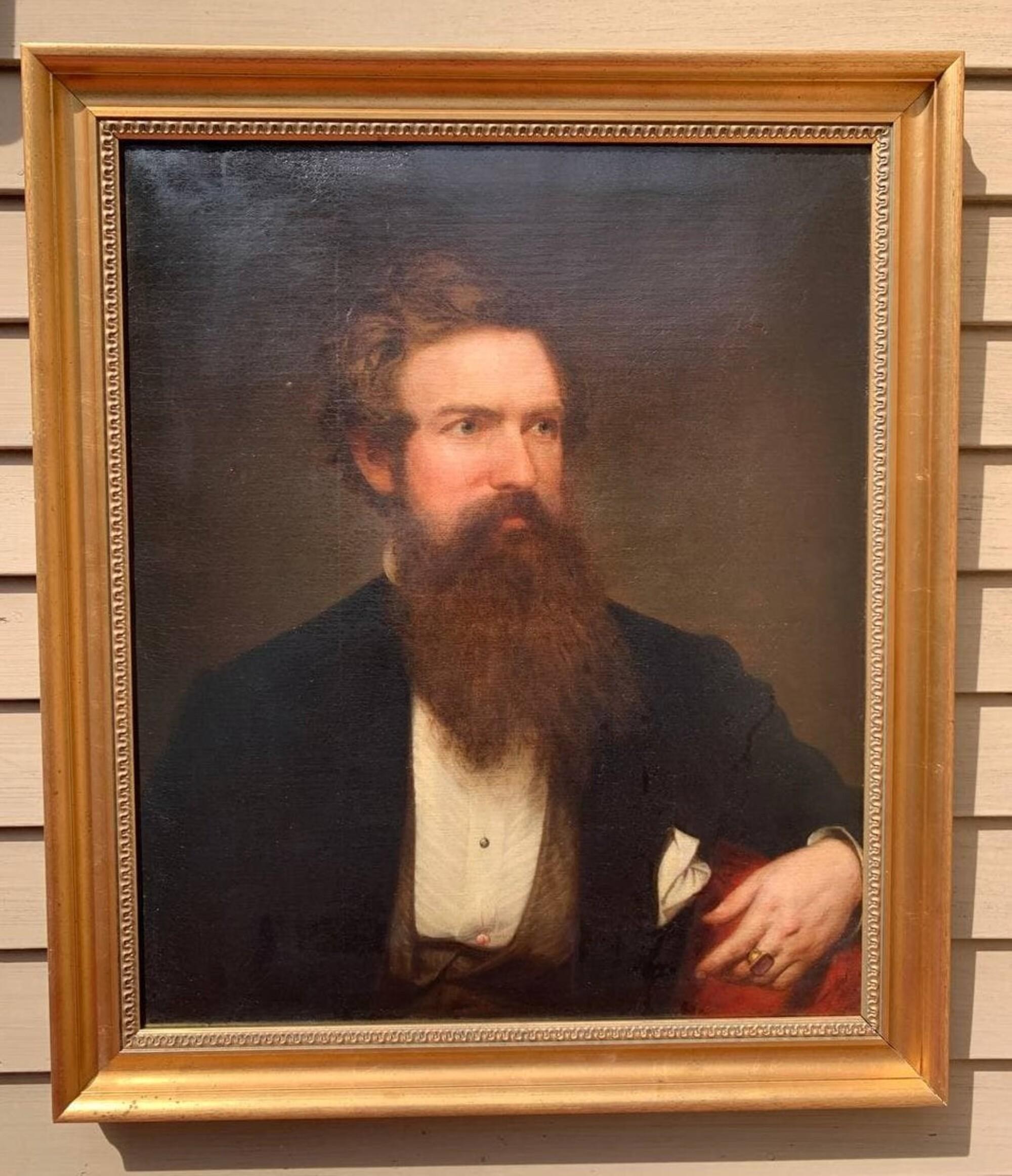 ORIGINAL 1860 Célèbre artiste américain Henry Peters Gray (1819-1877) huile sur toile en vente 2