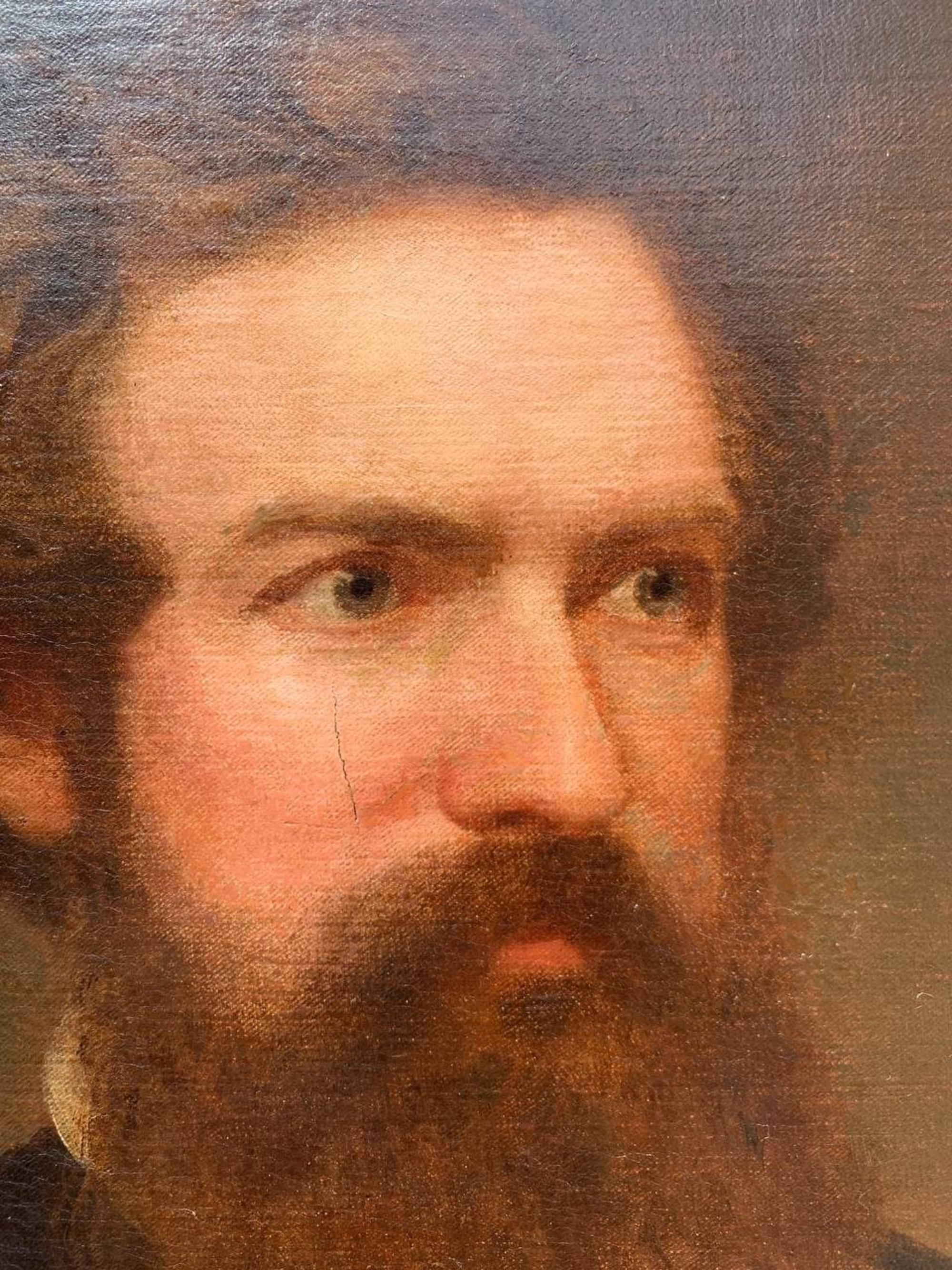 ORIGINAL 1860 Célèbre artiste américain Henry Peters Gray (1819-1877) huile sur toile en vente 8
