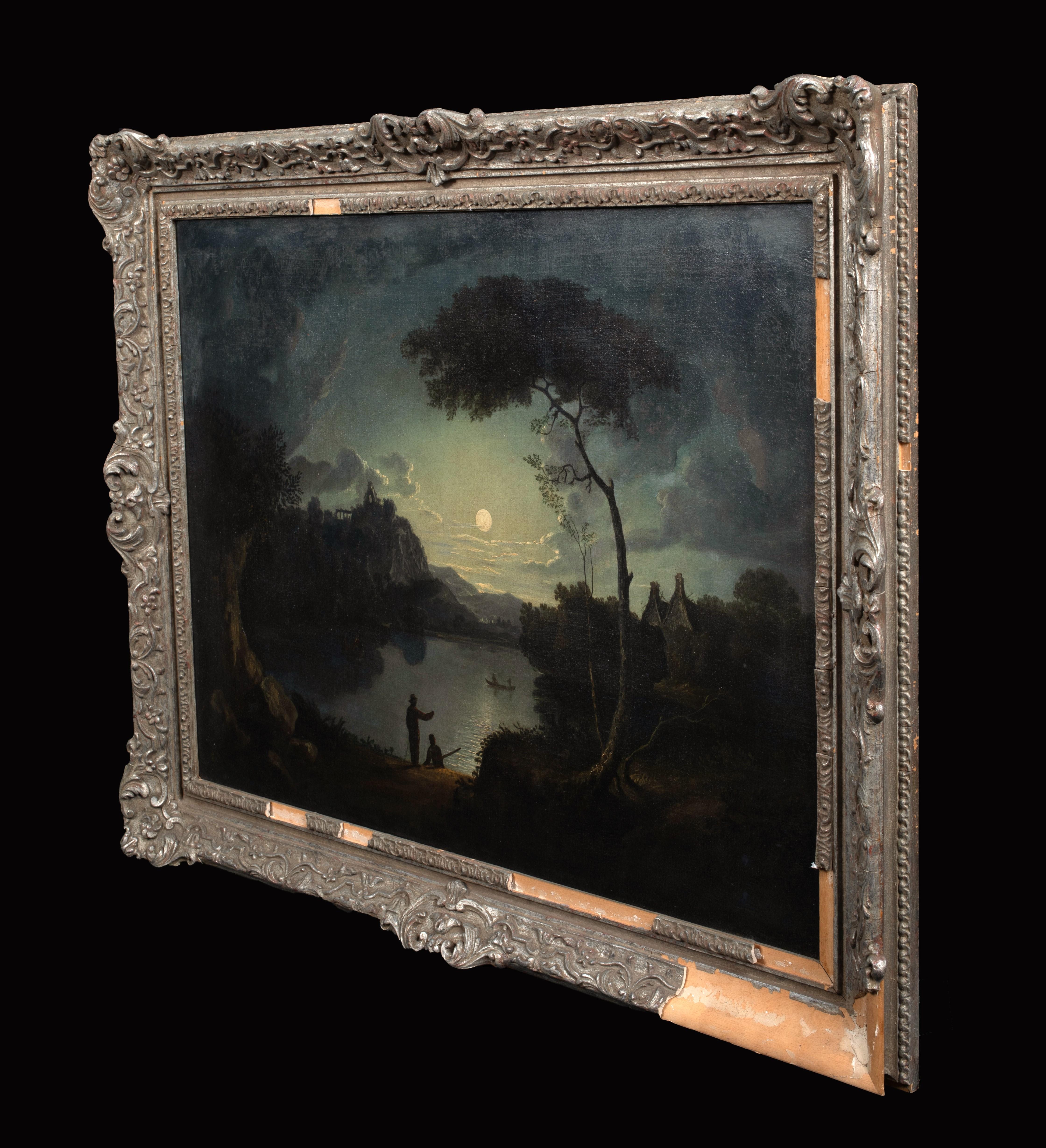 Paesaggio fluviale al chiaro di luna, XIX secolo 6