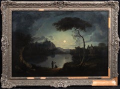 Moonlit River Landscape, 19th Century