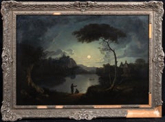 Mondbeleuchtete Flusslandschaft, 19. Jahrhundert