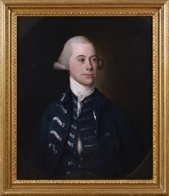 18th Century portrait oil painting of a gentleman