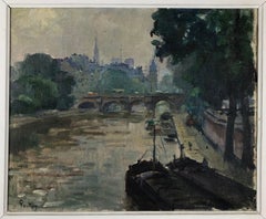 Raro cuadro original de colección al óleo sobre lienzo de Henri Pontoy,  París Francia