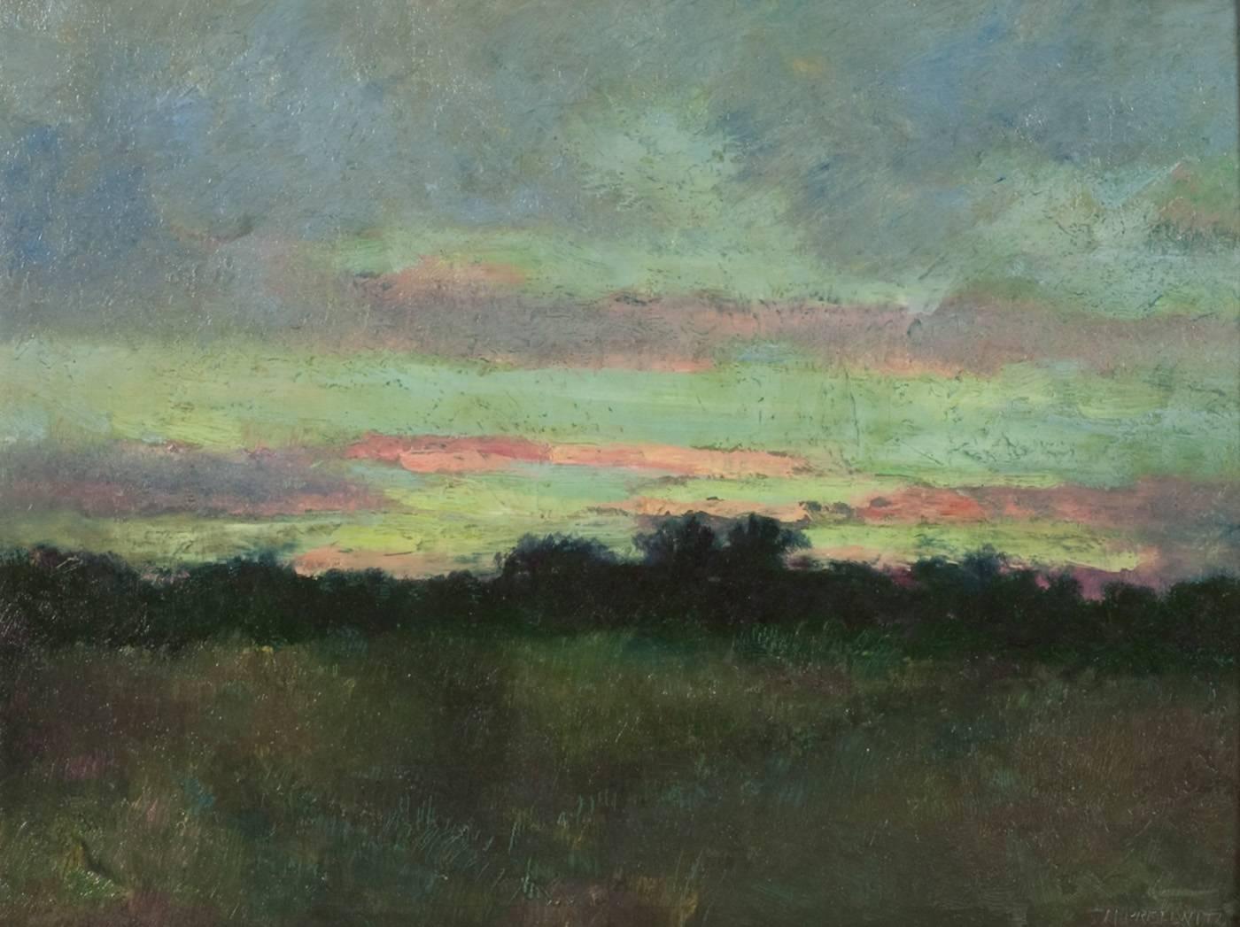 Henry Prellwitz Landscape Painting - Sunset, Long Island