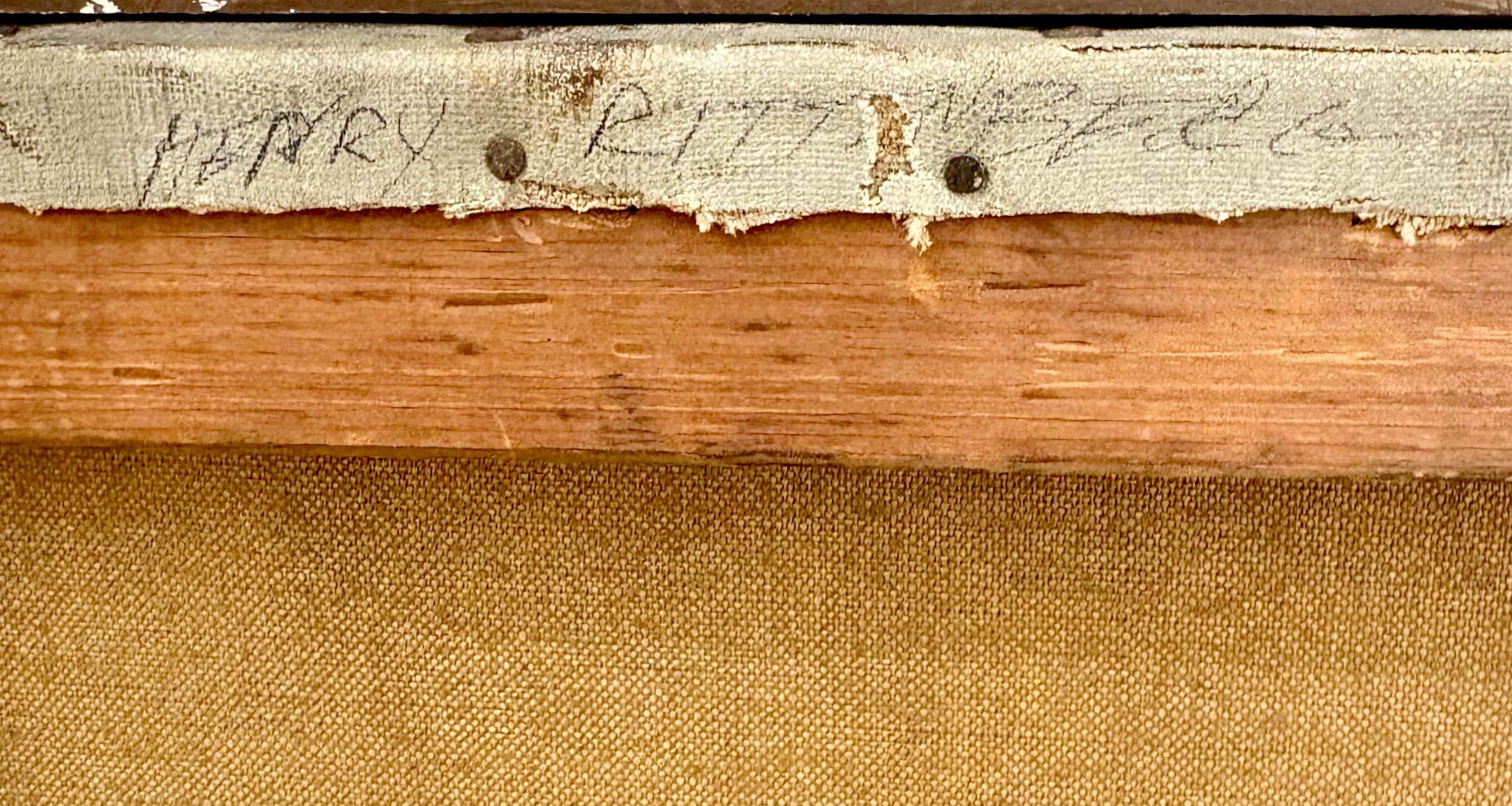 Méditation, Huile, Figurative, Nu, Impressionniste, Début du 20e siècle en vente 1