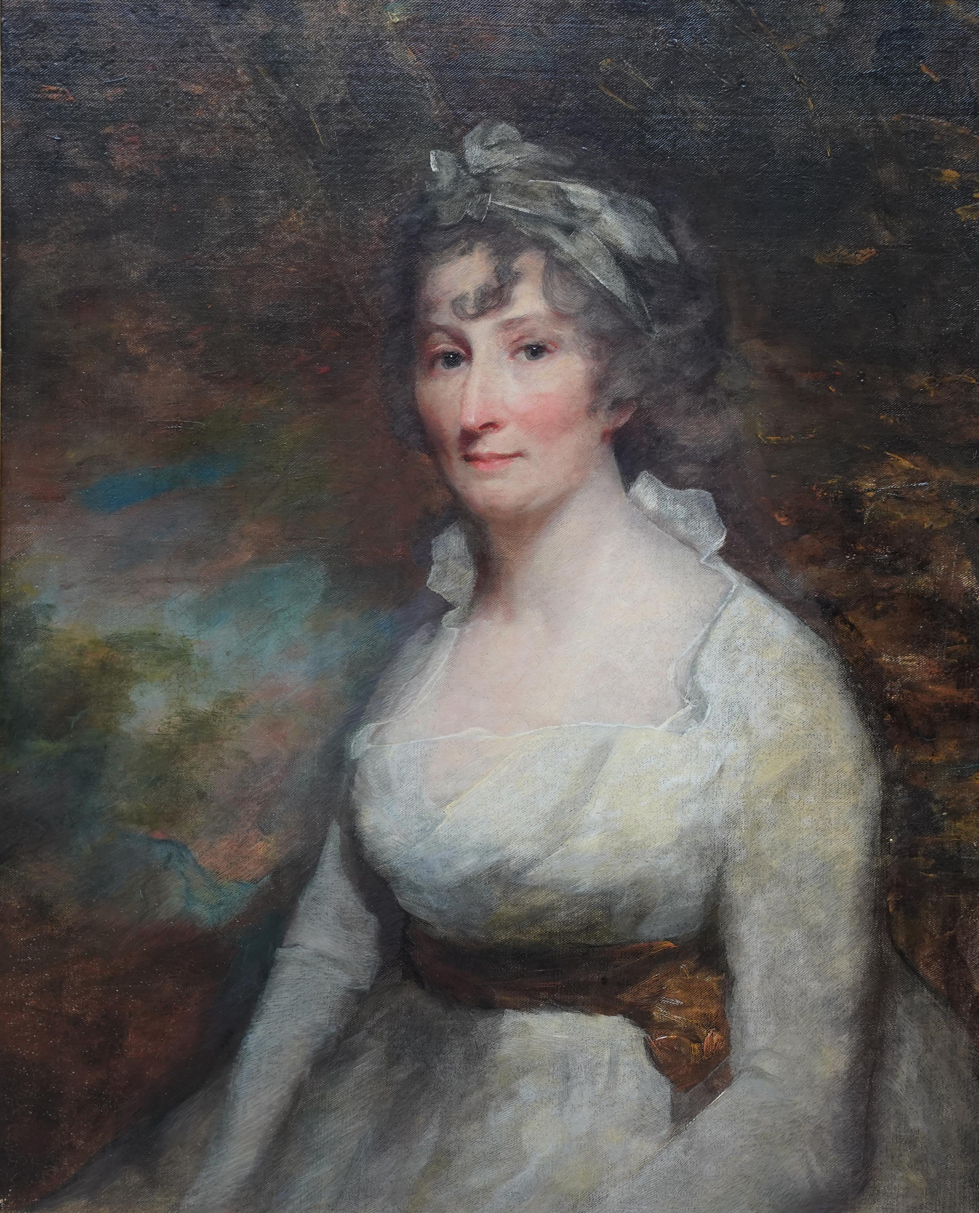 Lady Eleanor Dundas - Old Master 18C Scottish art oil painting female portrait   For Sale 7