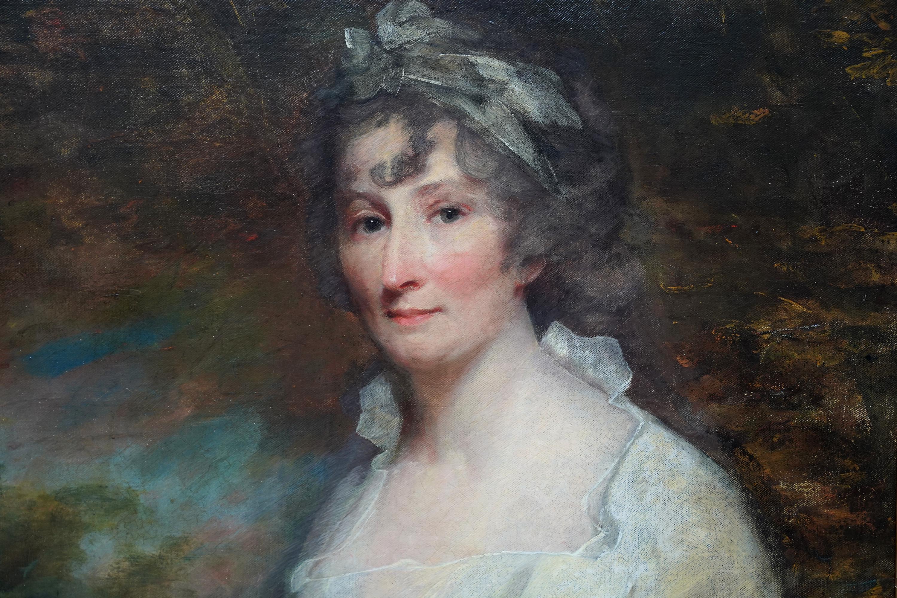 Lady Eleanor Dundas - Old Master 18C Scottish art oil painting female portrait   For Sale 1