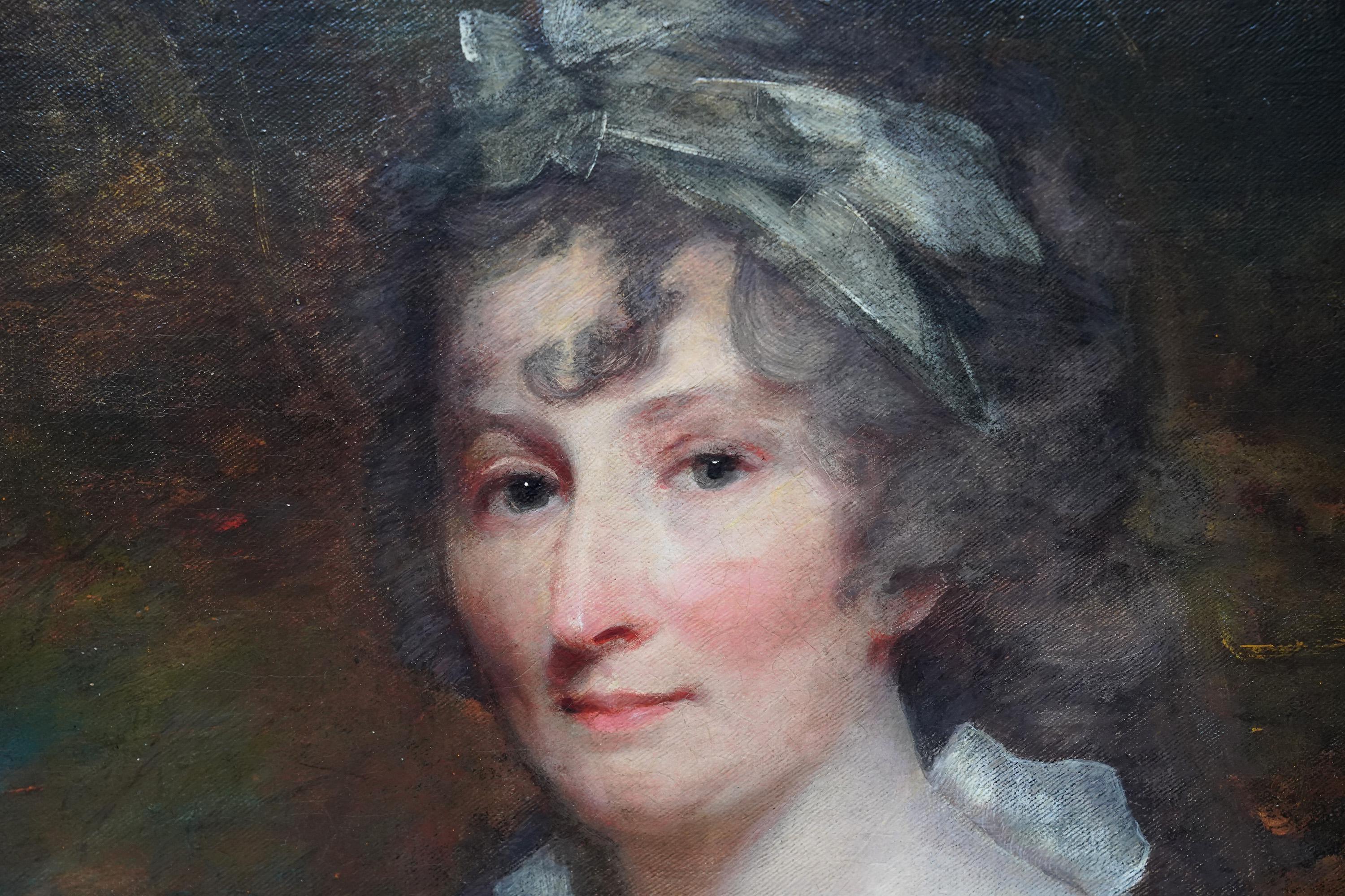 Lady Eleanor Dundas - Old Master 18C Scottish art oil painting female portrait For Sale 2