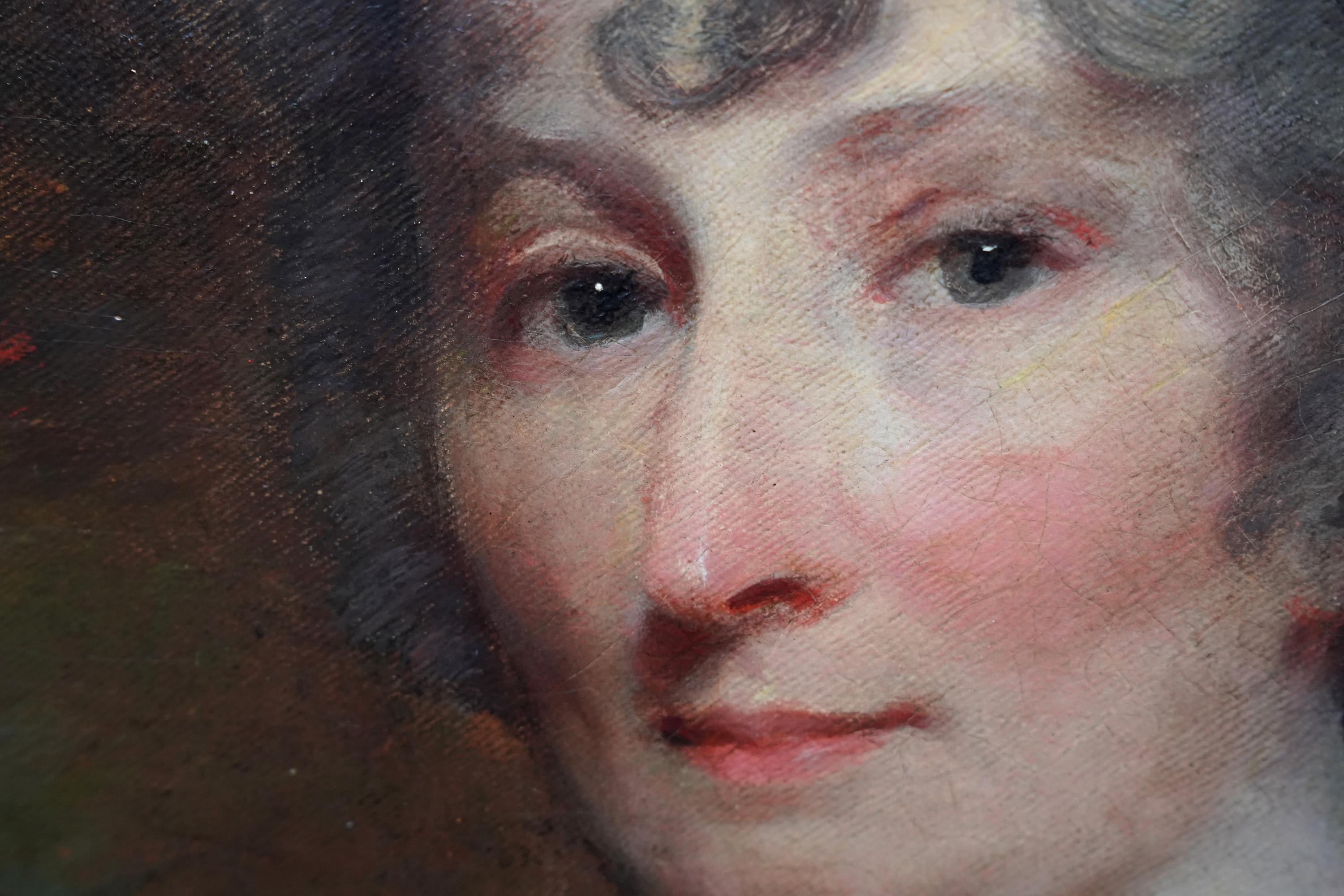 Lady Eleanor Dundas - Old Master 18C Scottish art oil painting female portrait   For Sale 4