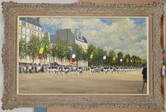 Défilé d'arrivée du président du Sénégal à Paris, sur les Champs-Élysées.