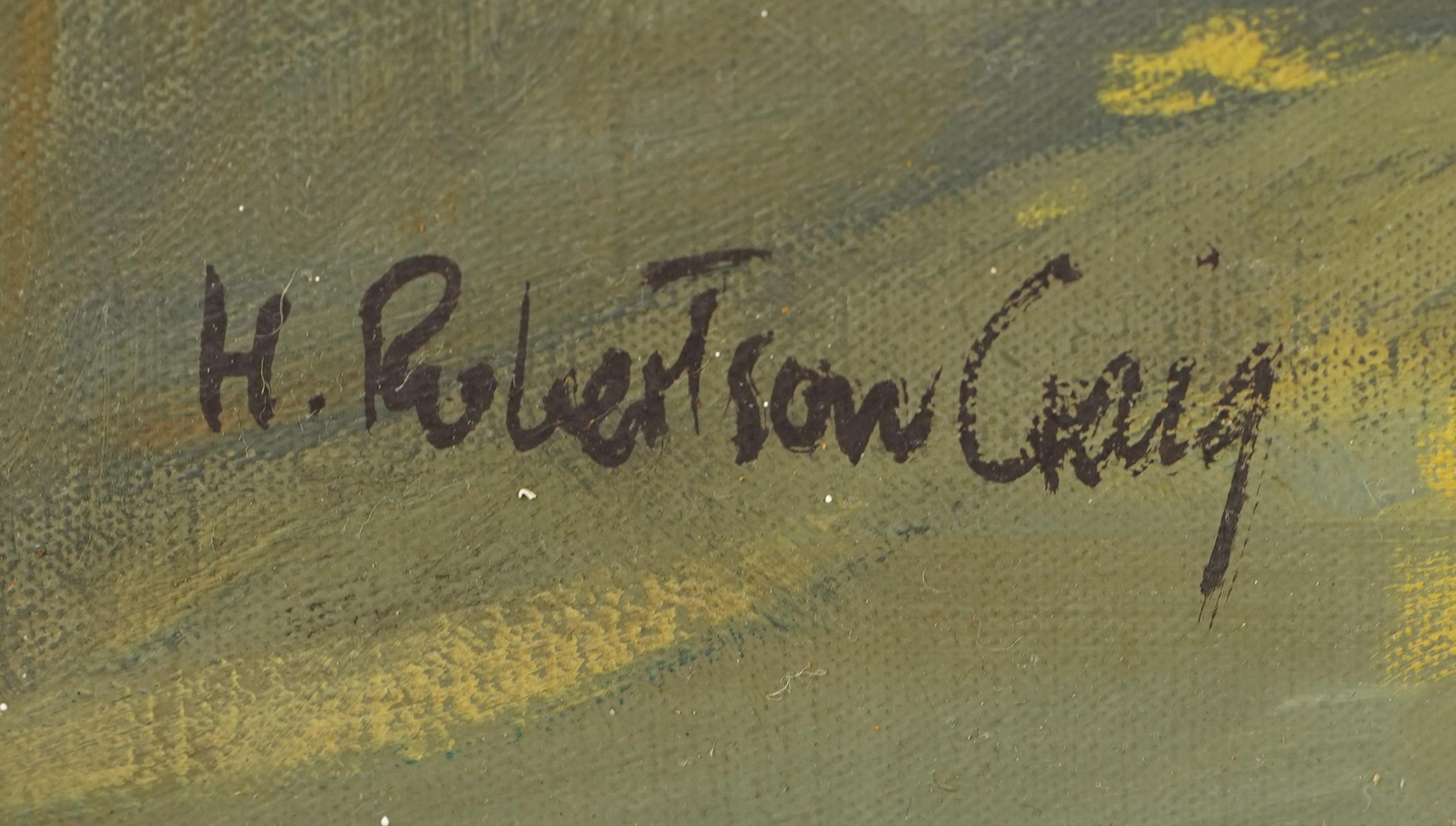 Henry Robertson Craig Irish Modernist Horse Race Rare Sporting Signed Painting 4