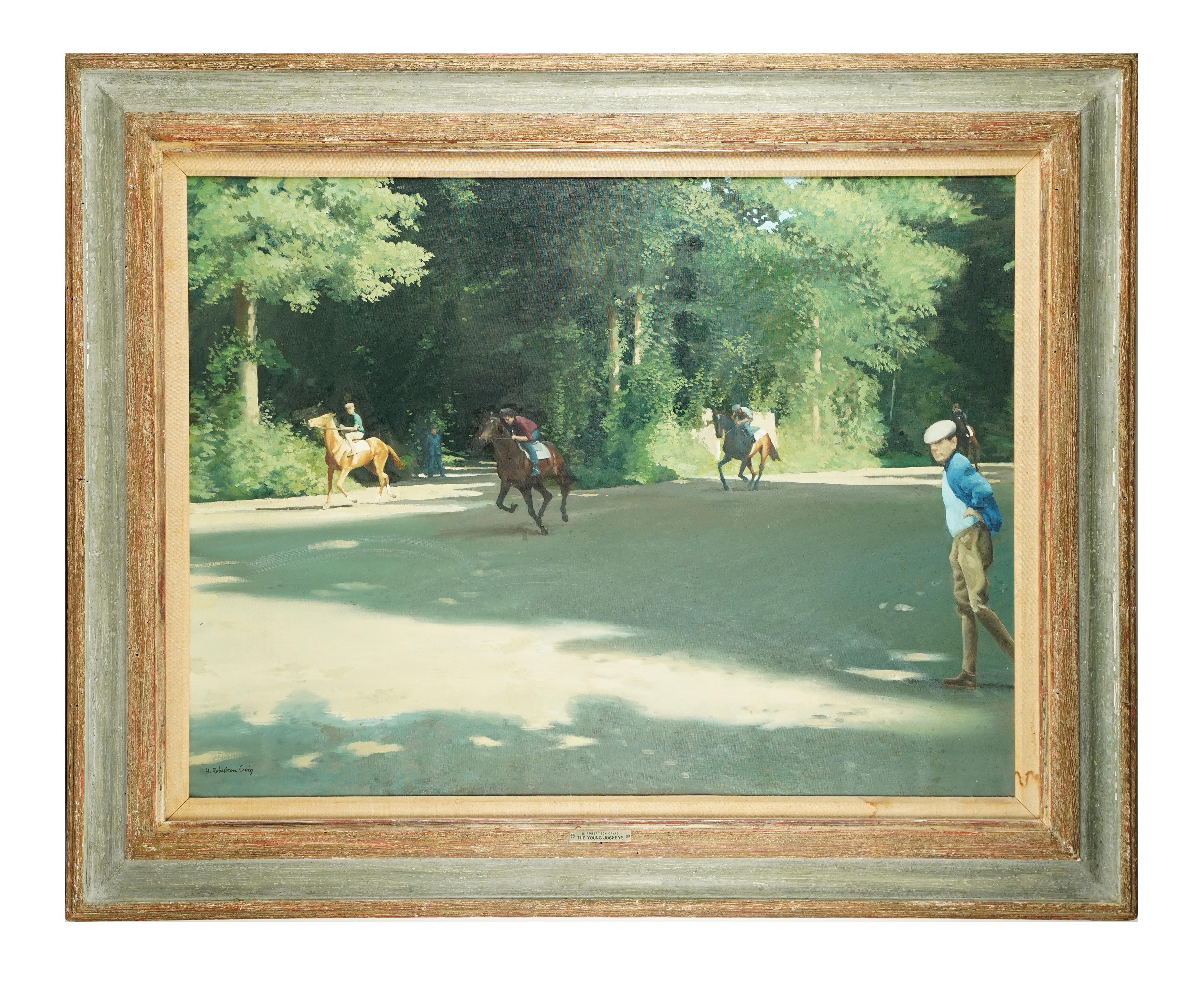 Henry Robertson Craig Vintage Irish Impressionist Horse Race Oil Painting 2