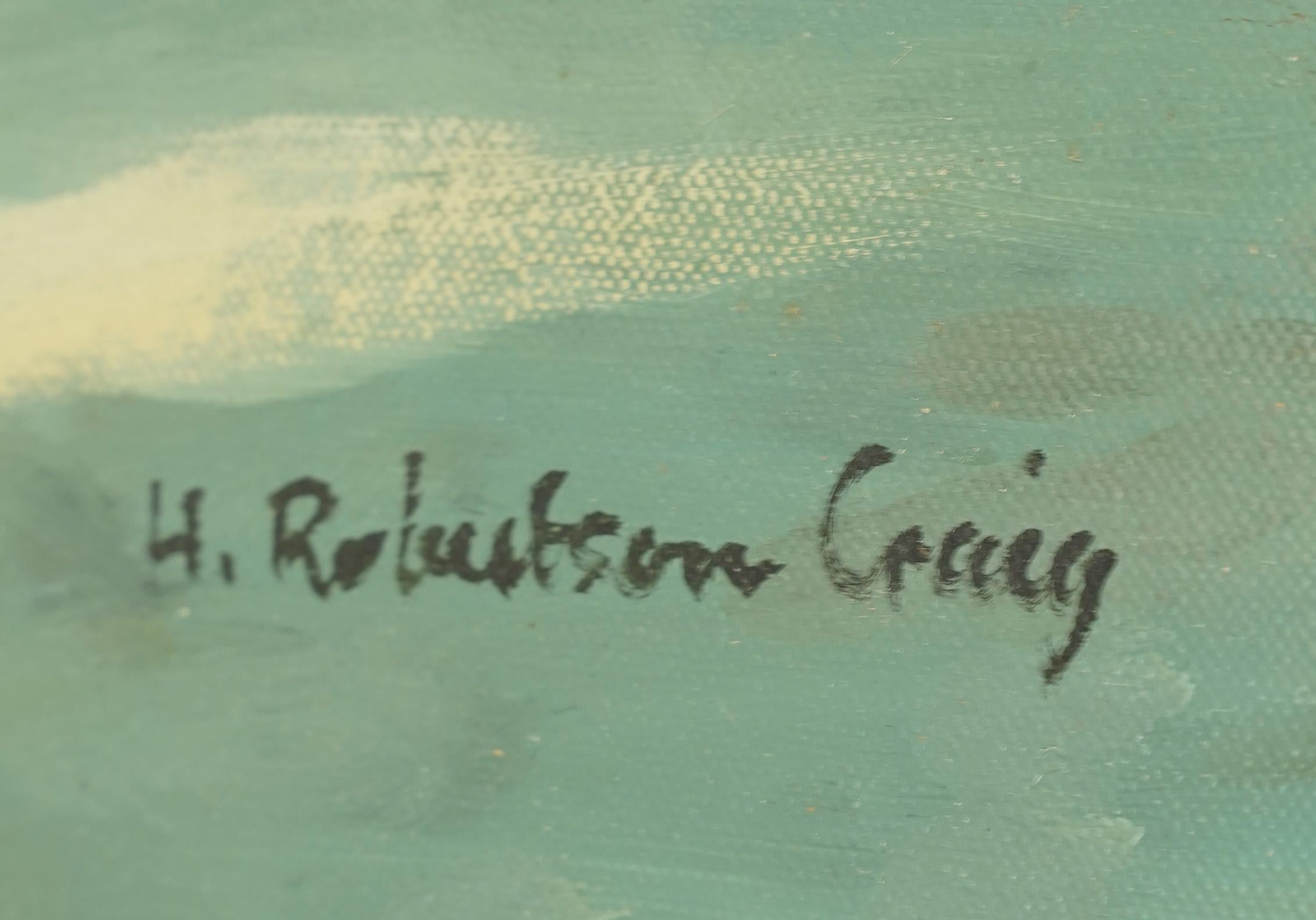 Henry Robertson Craig Vintage Irish Impressionist Horse Race Oil Painting 6
