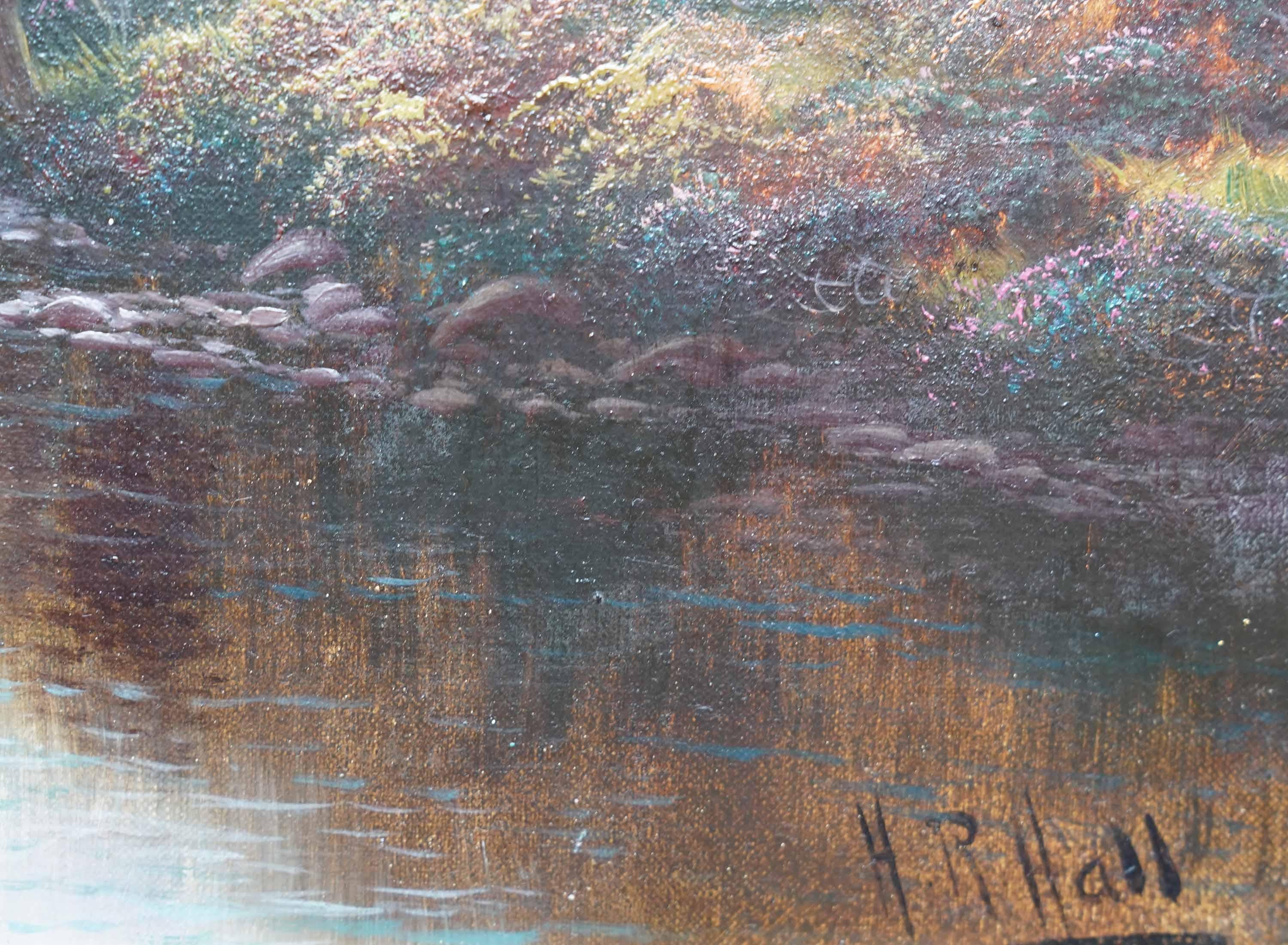 Bestiame delle Highlands Glen Sannox Arran - Pittura ad olio di un paesaggio dell'arte vittoriana britannica in vendita 4
