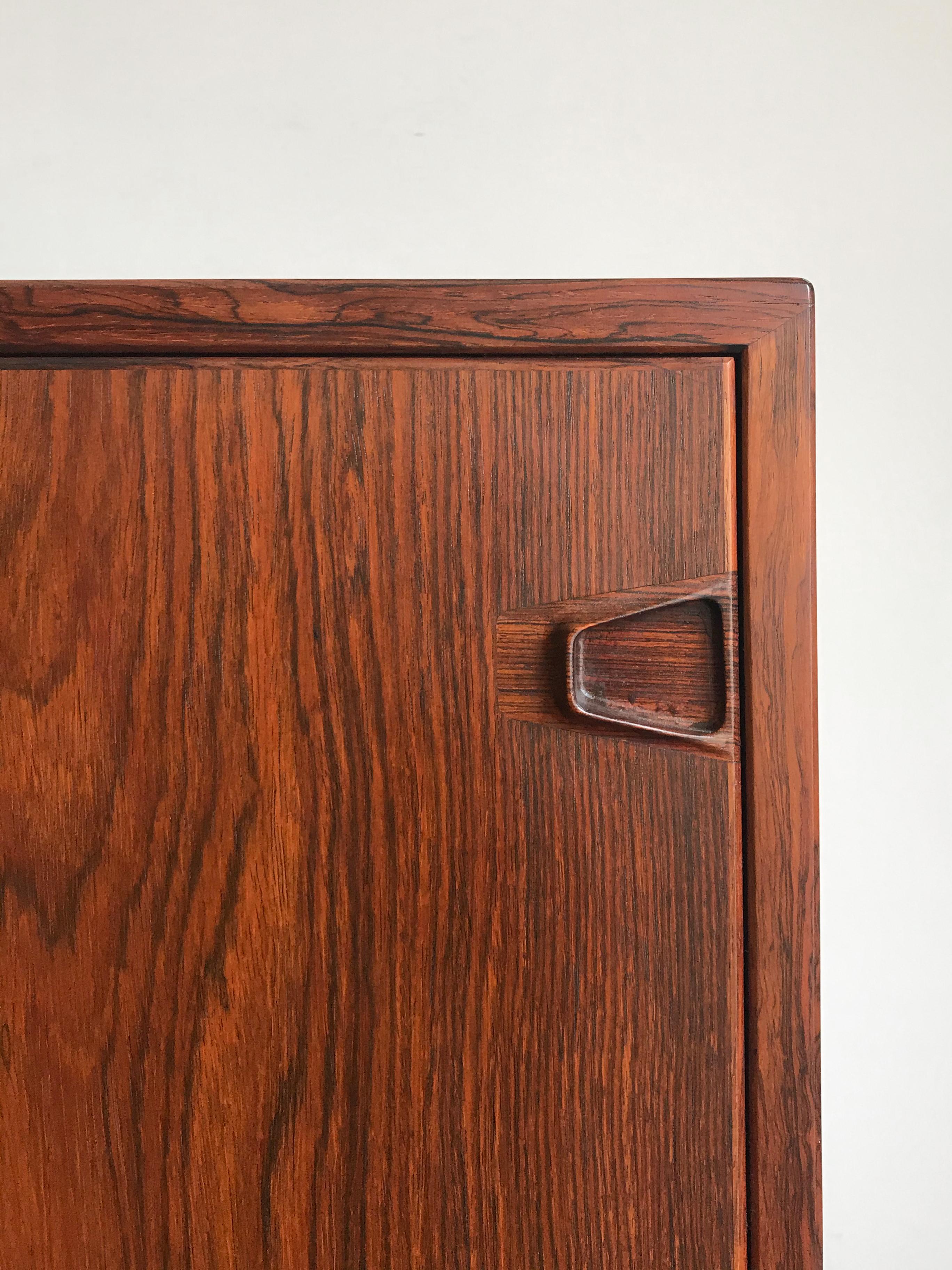 Henry Rosengreen Hansen Scandinavian Dark Wood Sideboard, 1950s 8